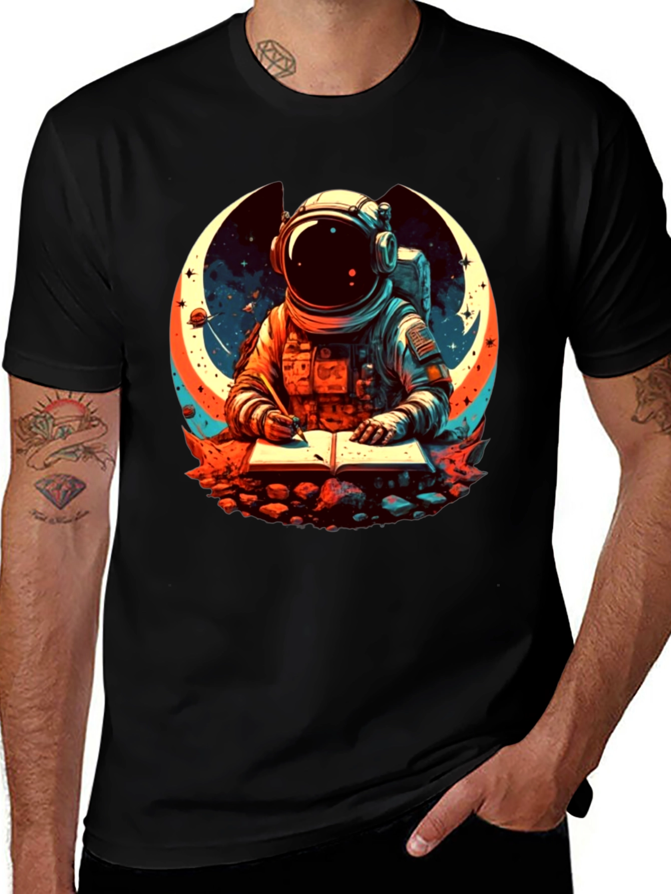 Astronaut Writer Graphic Tee