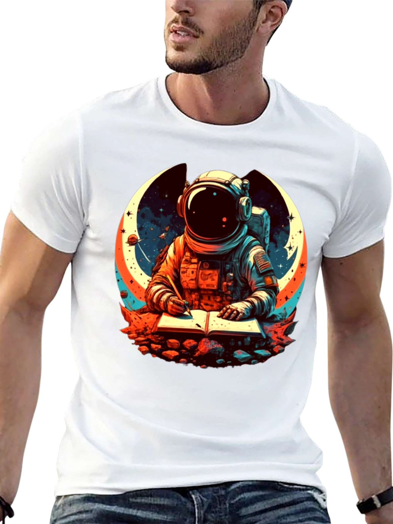 Astronaut Writer Graphic Tee