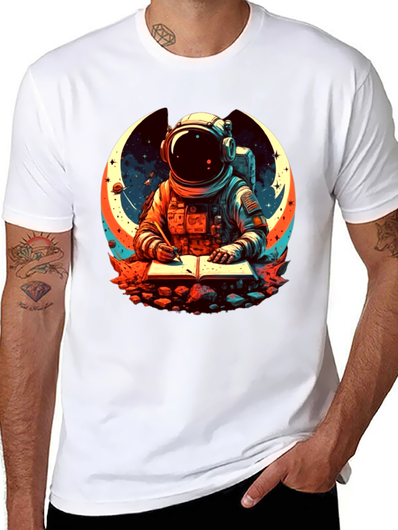 Astronaut Writer Graphic Tee