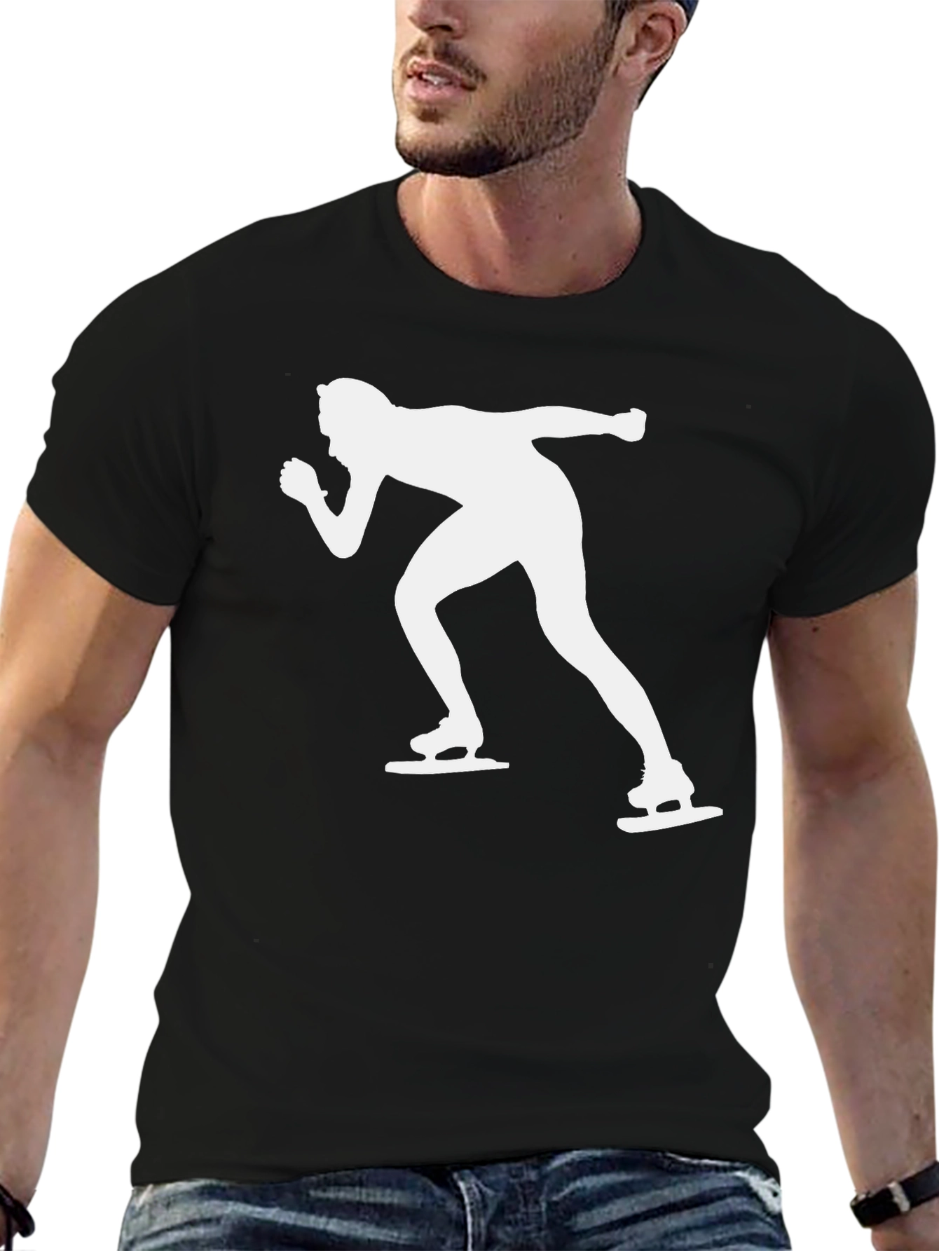 Speed Skater Graphic Tee - Cool Sport T-Shirt