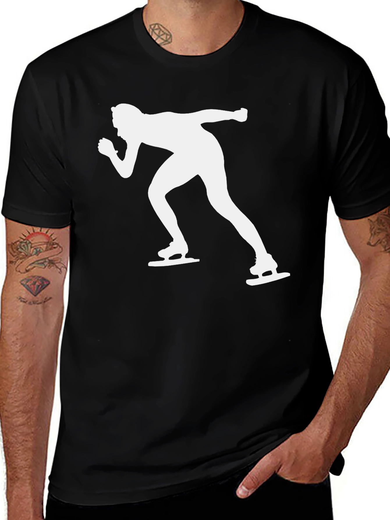 Speed Skater Graphic Tee - Cool Sport T-Shirt