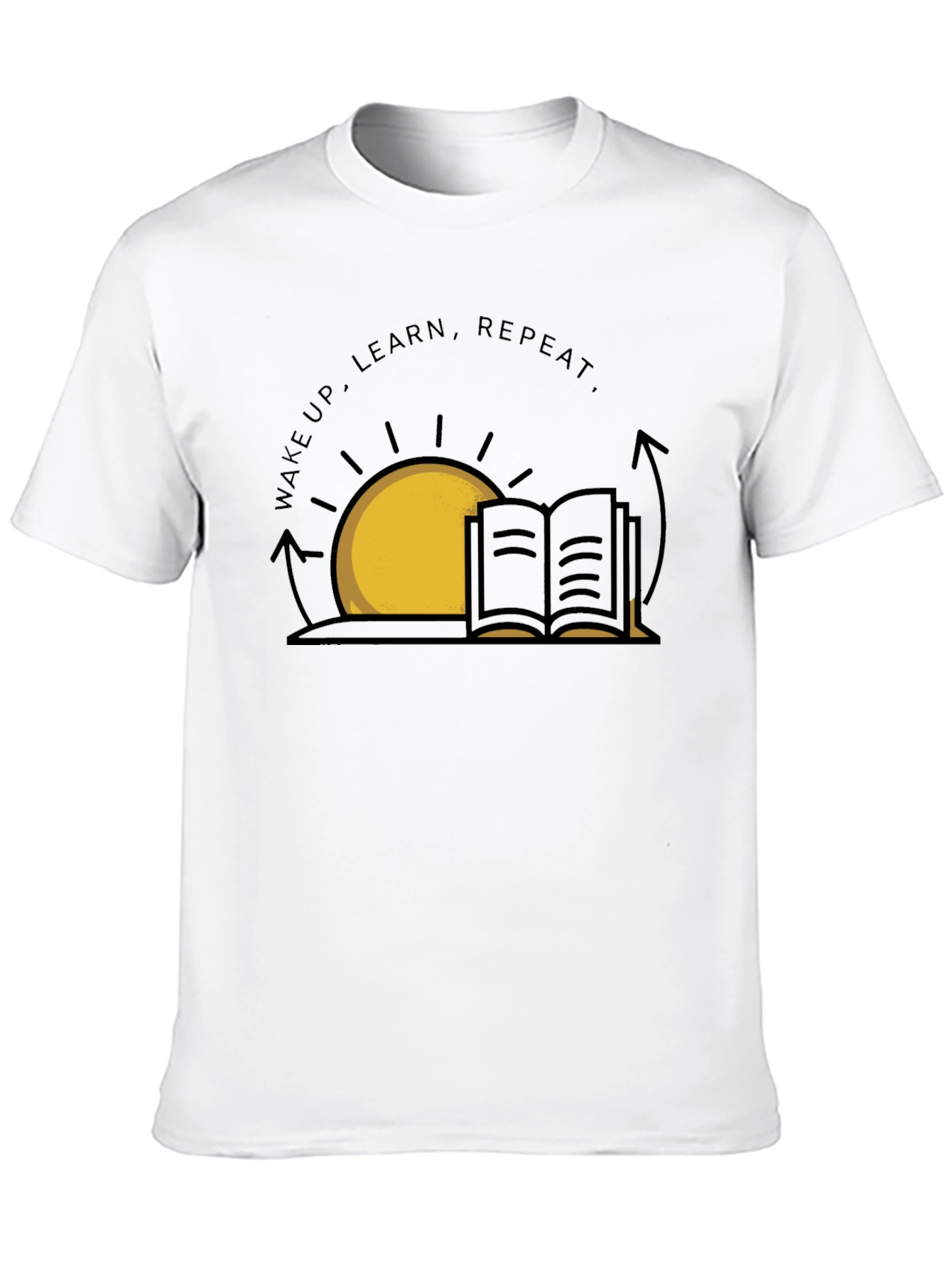 Wake Up Learn Repeat Graphic Tee