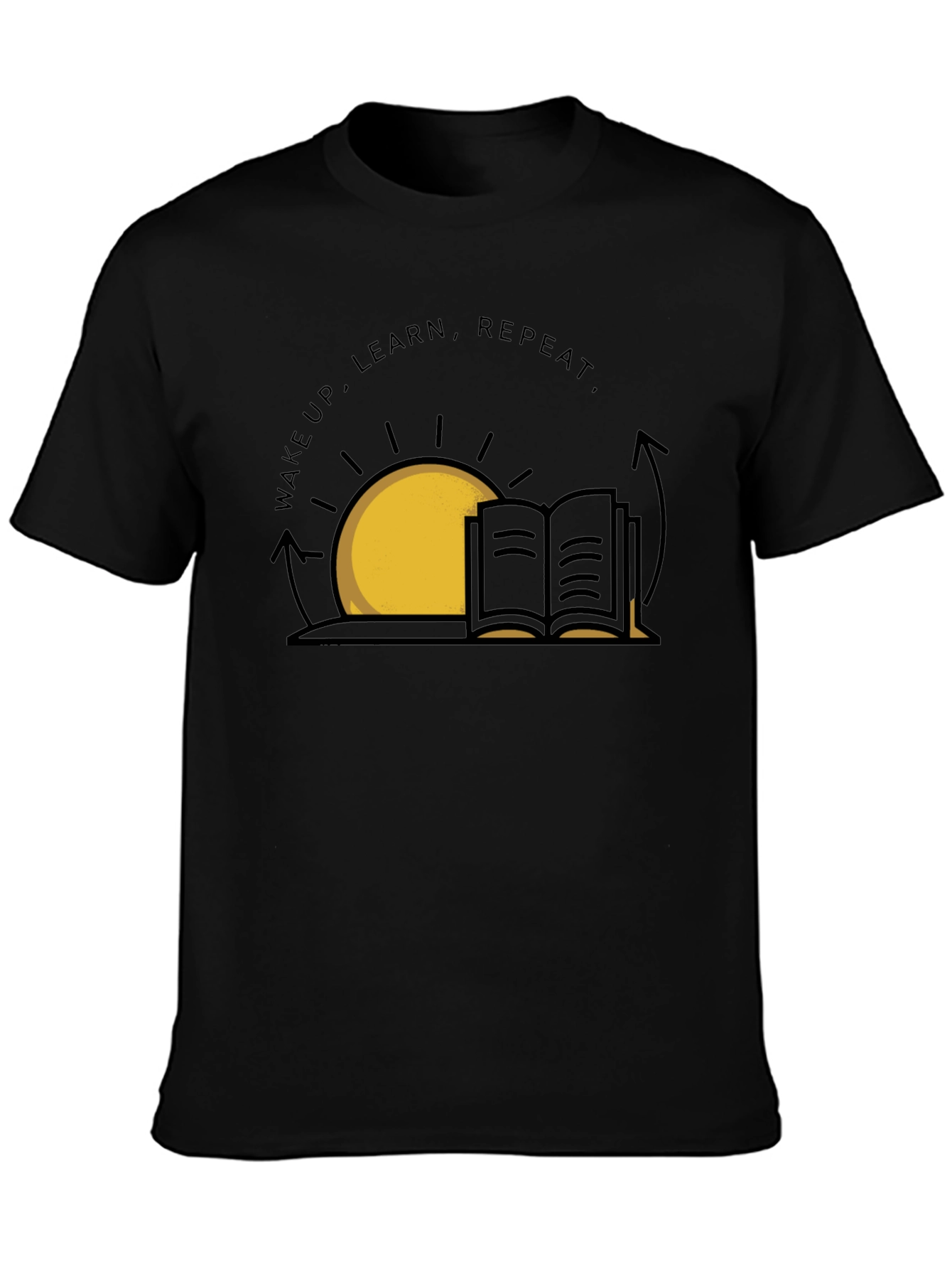 Wake Up Learn Repeat Graphic Tee