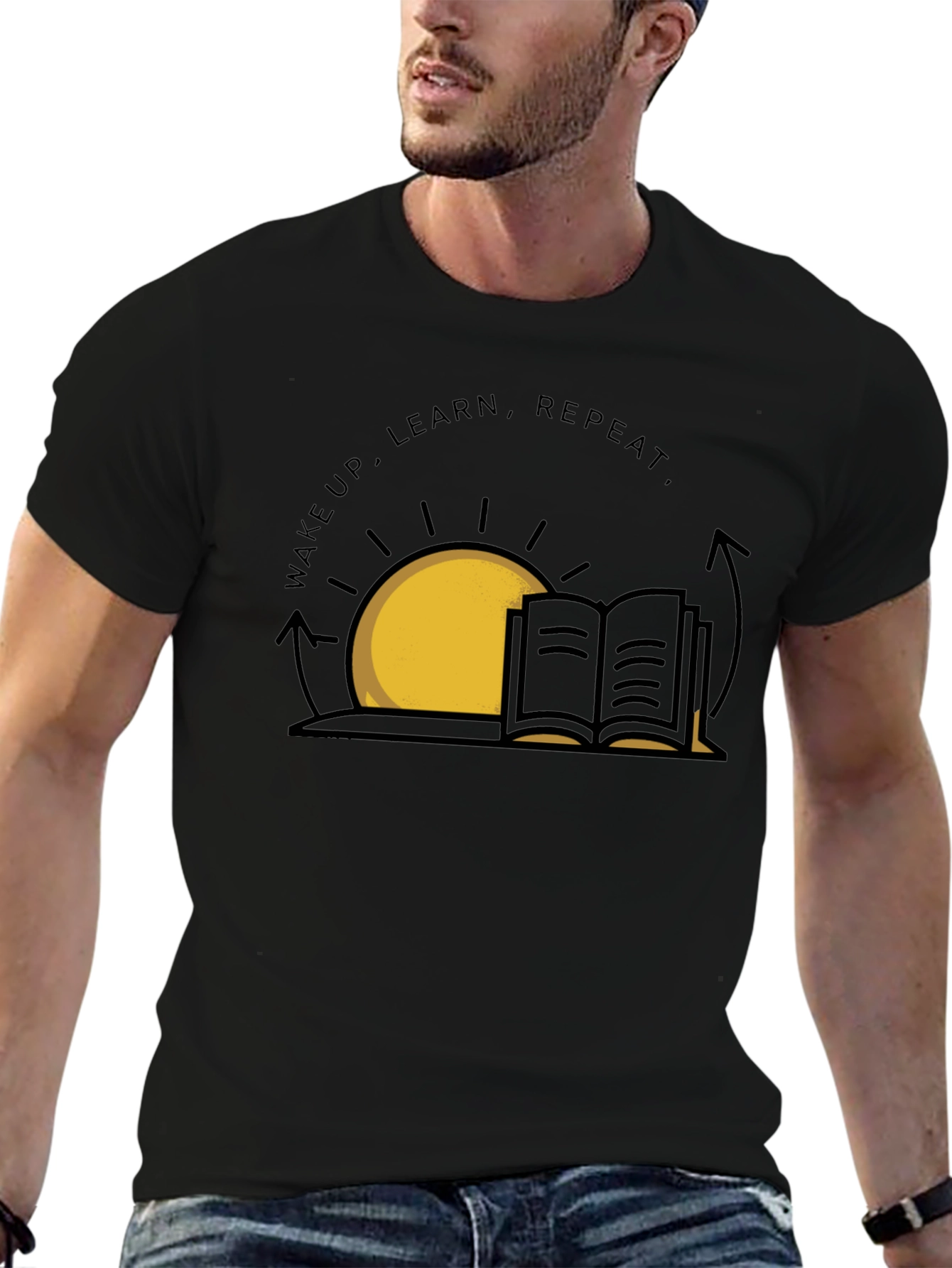 Wake Up Learn Repeat Graphic Tee