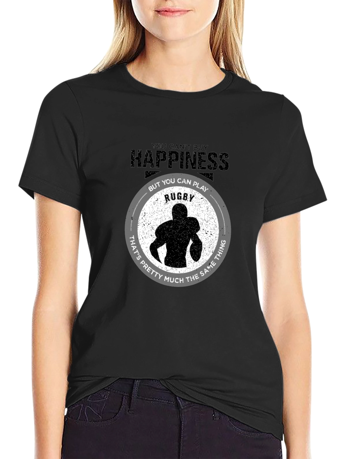 Happiness Rugby Graphic Tee