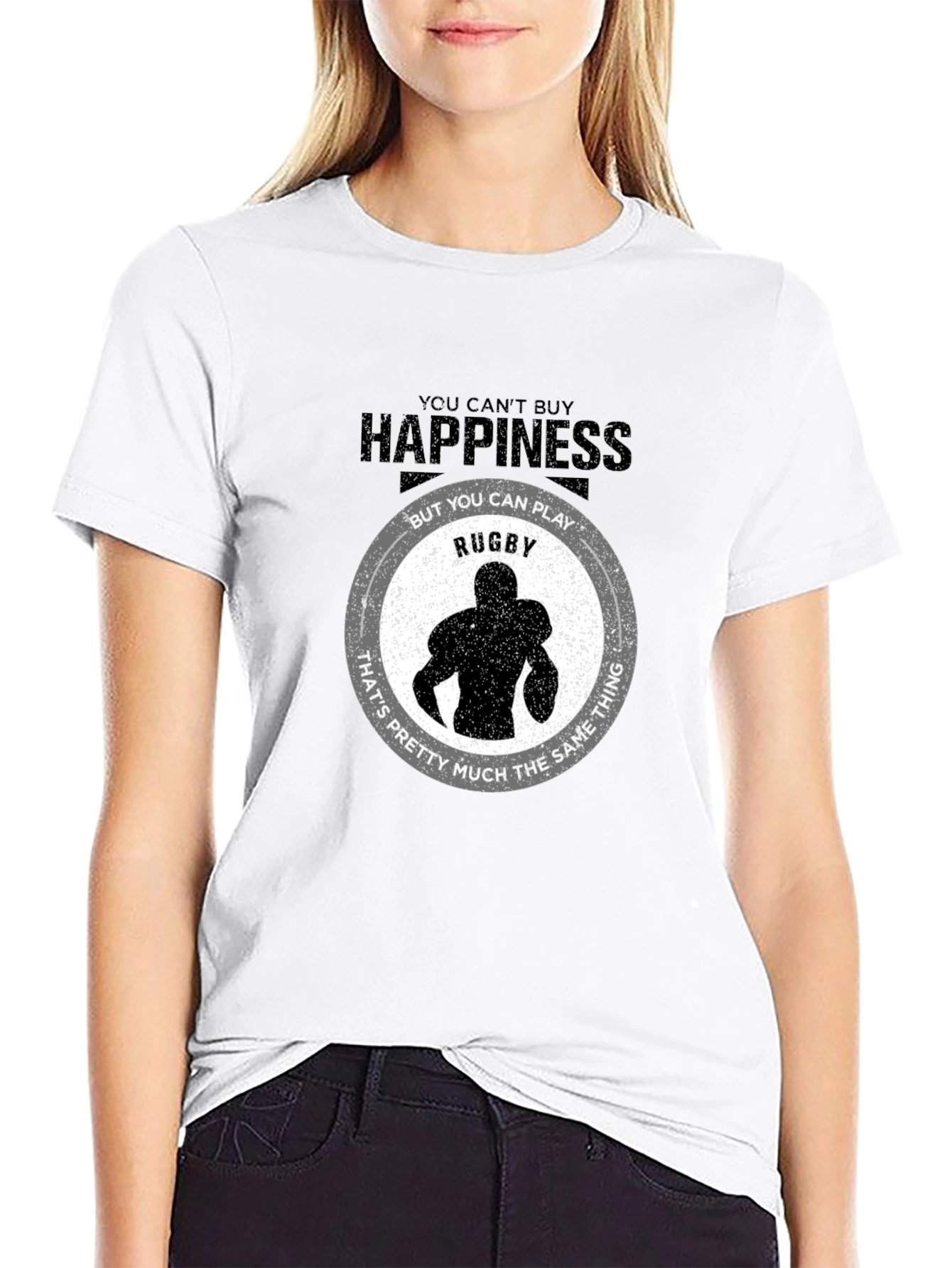 Happiness Rugby Graphic Tee