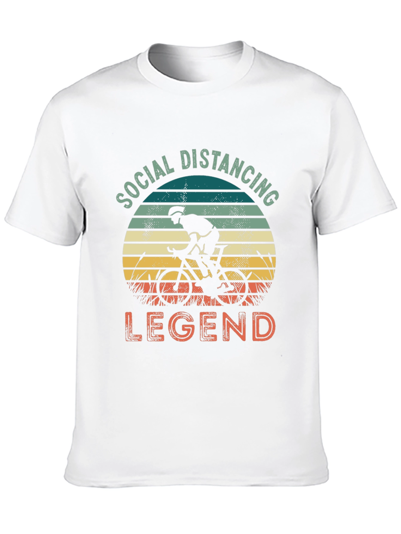 Social Distancing Legend Cyclist Graphic T-Shirt