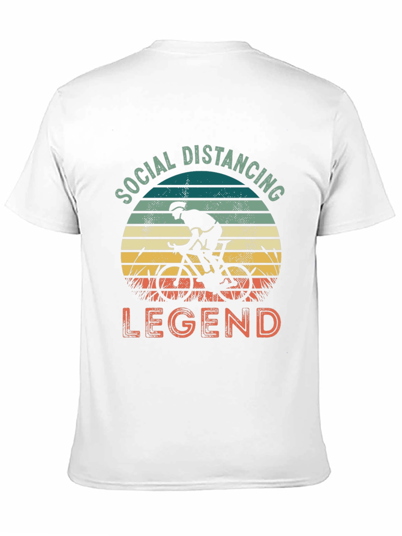 Social Distancing Legend Cyclist Graphic T-Shirt