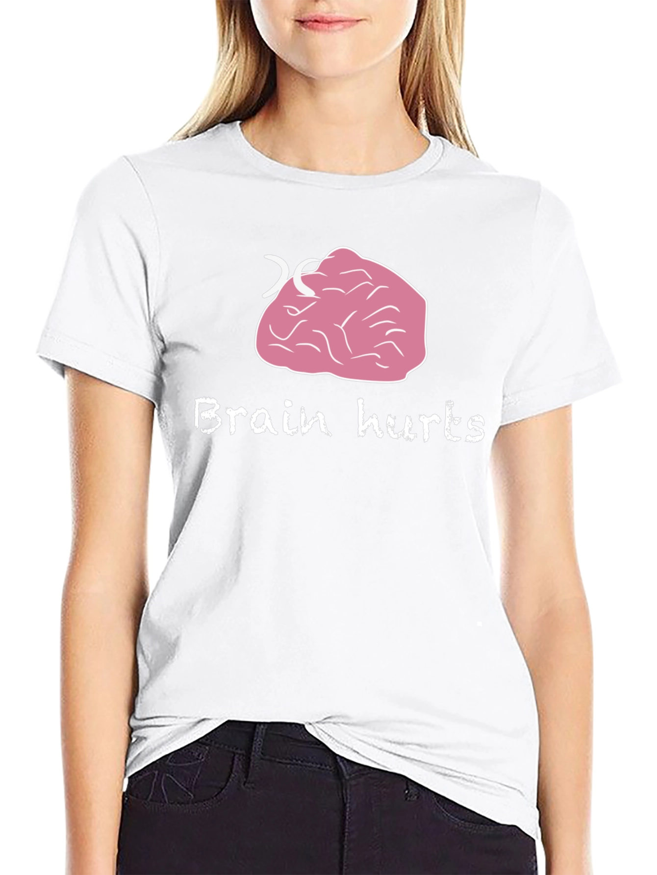 Brain Hurts T-Shirt - Funny Graphic Tee
