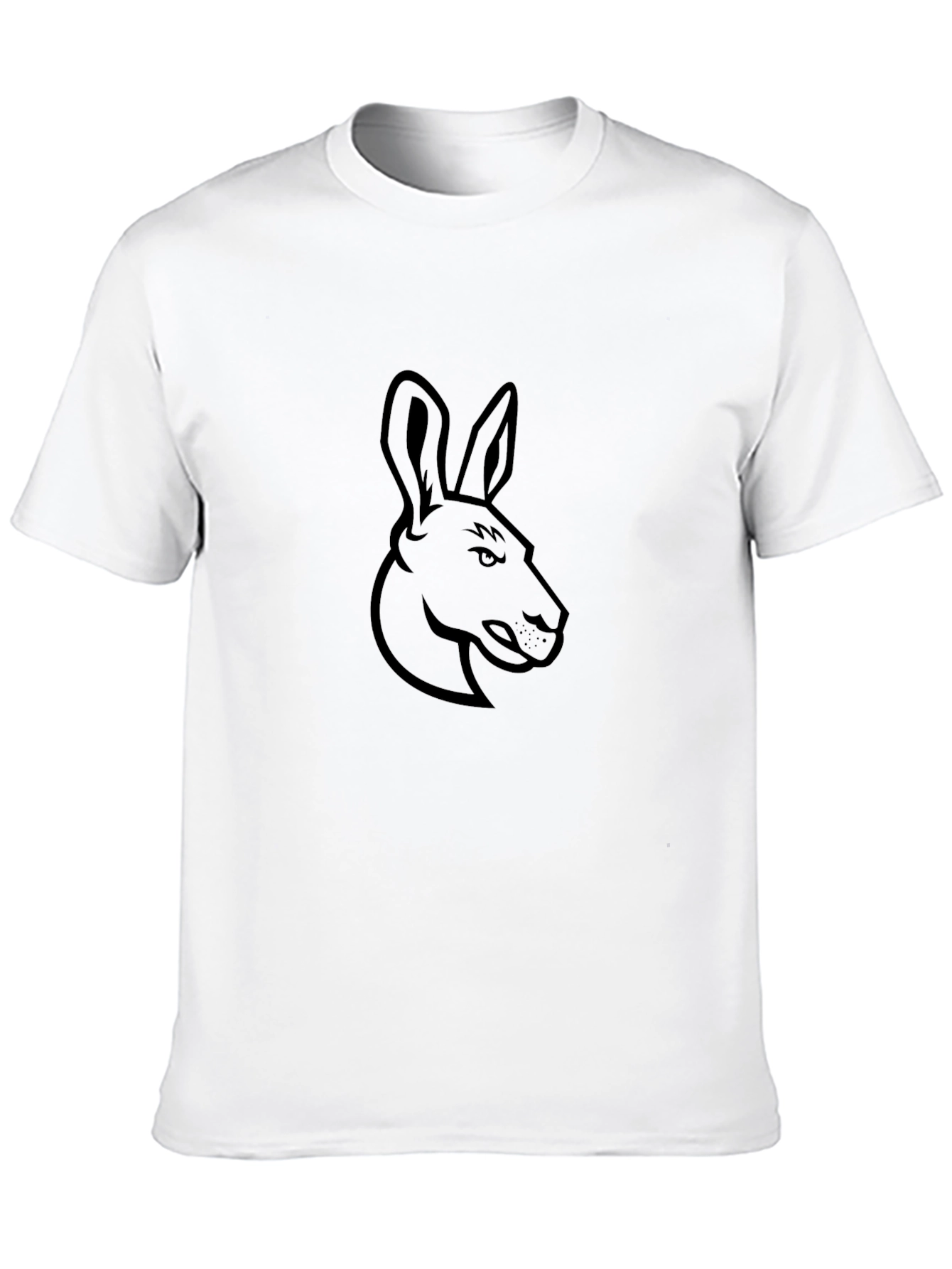 Black Kangaroo Graphic Tee - Cool Casual Style