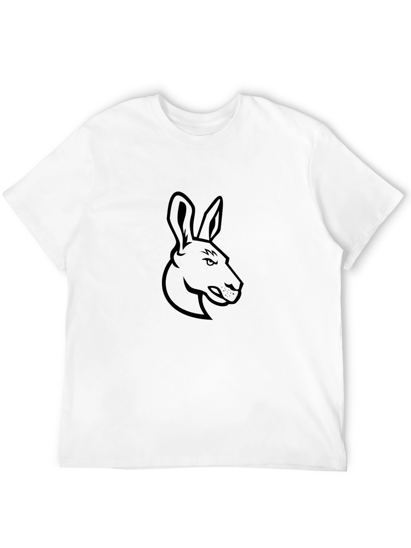 Black Kangaroo Graphic Tee - Cool Casual Style