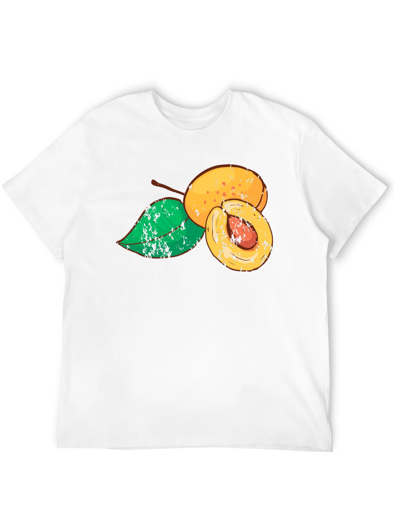Apricot Graphic Black T-Shirt