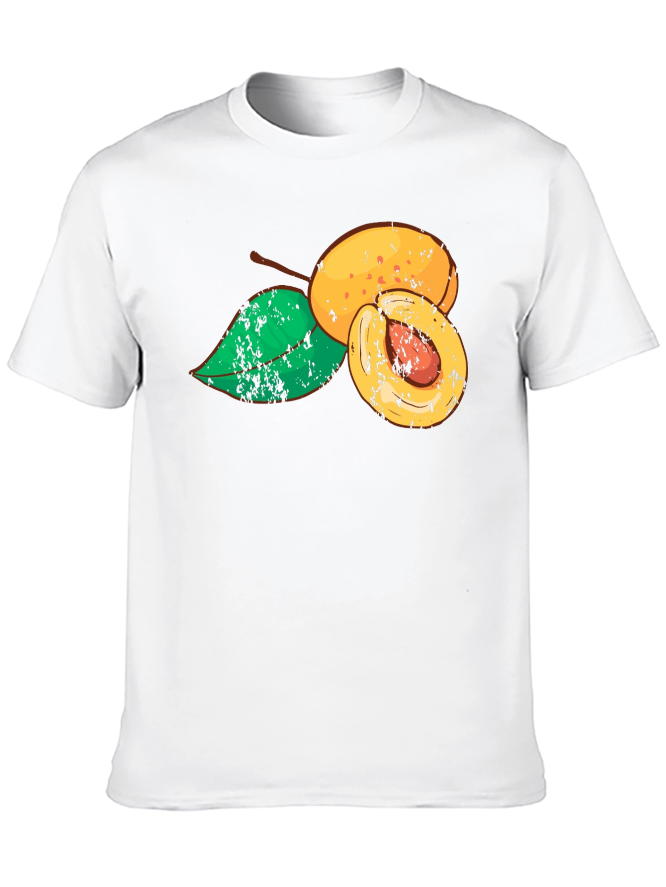 Apricot Graphic Black T-Shirt