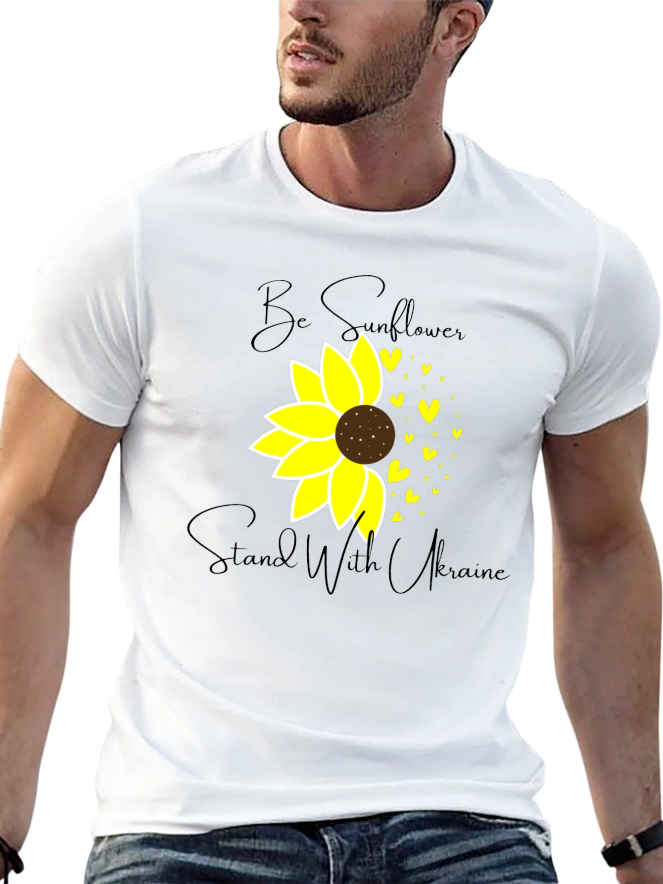 Stand with Ukraine Sunflower T-Shirt