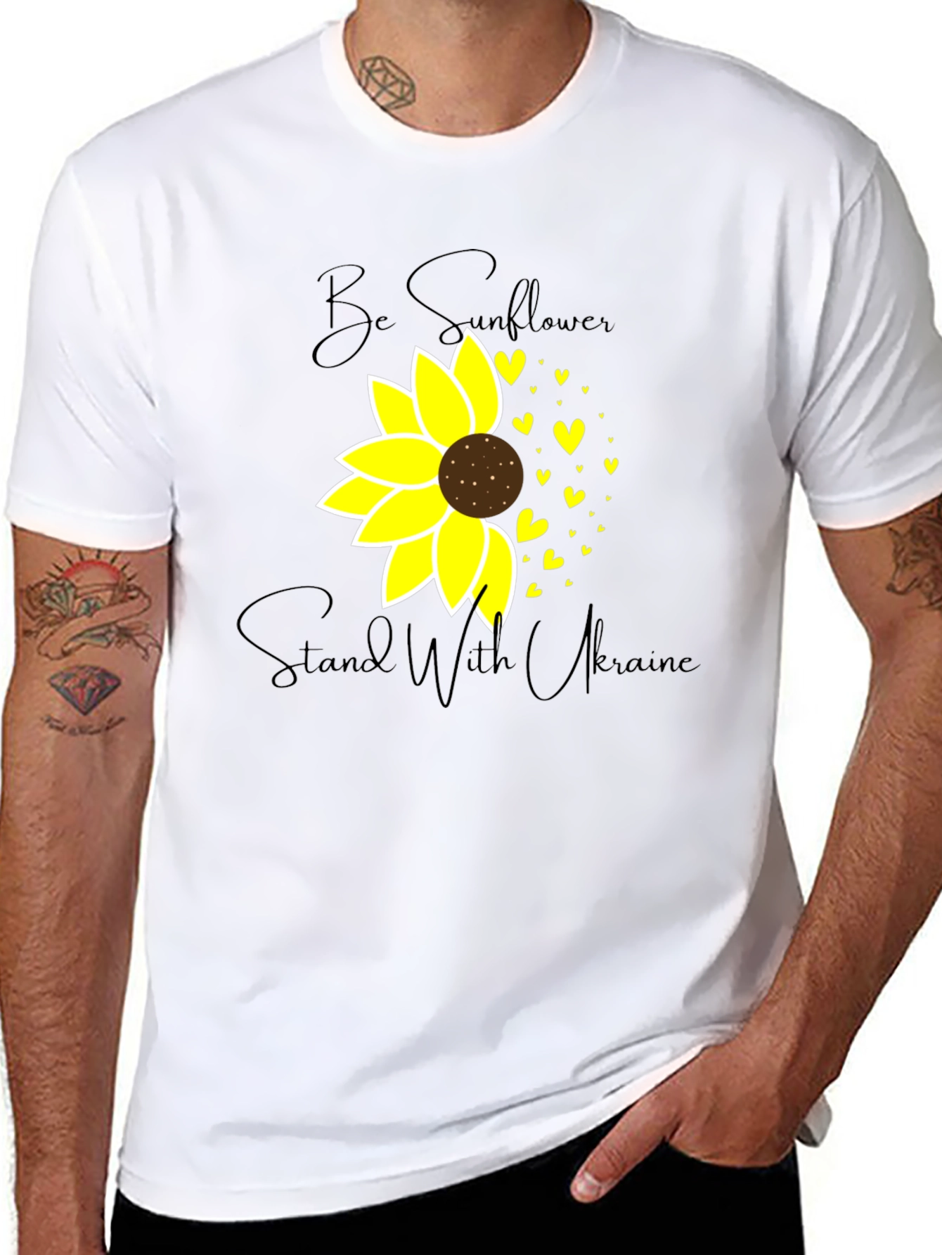 Stand with Ukraine Sunflower T-Shirt