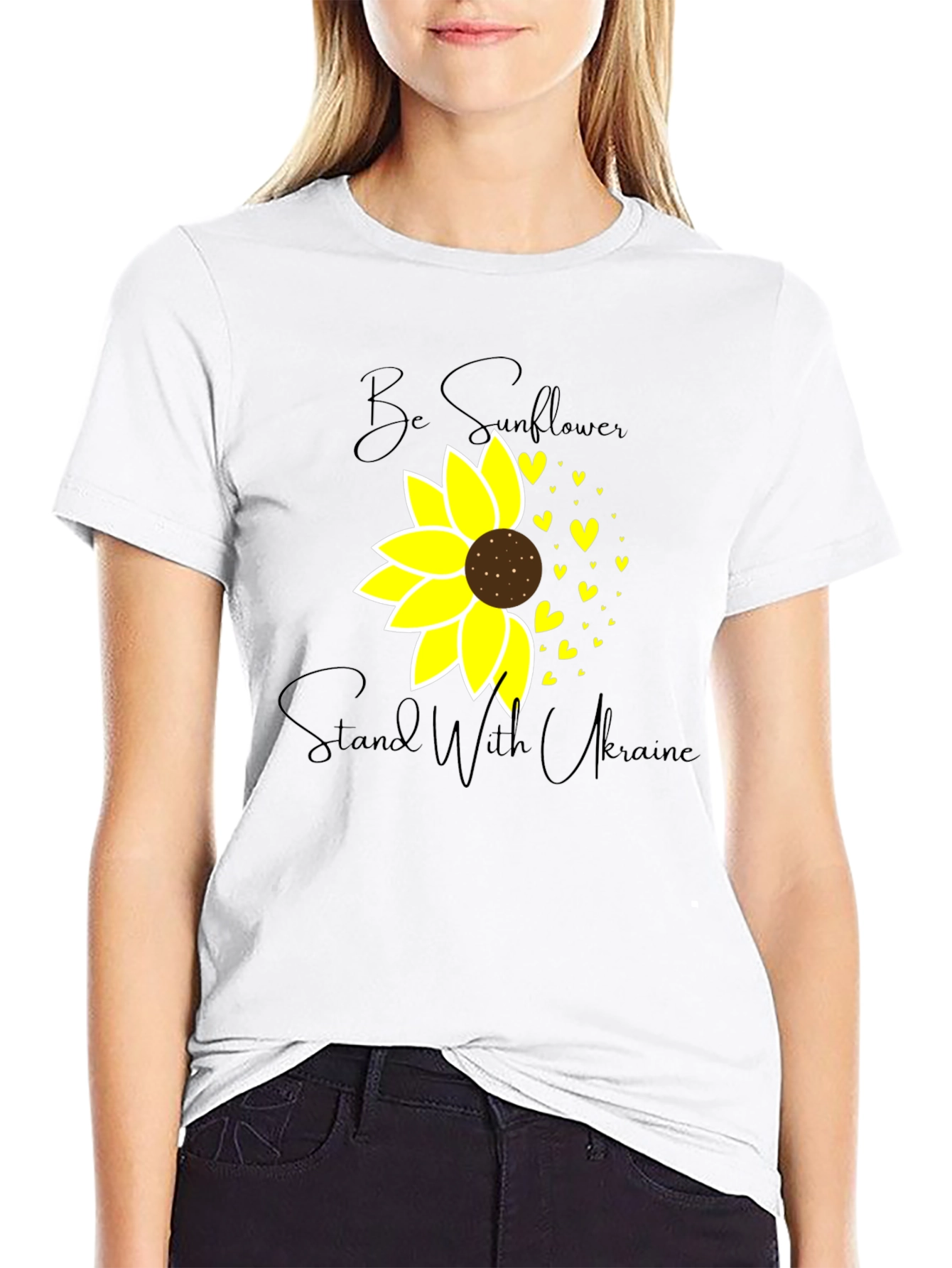 Stand with Ukraine Sunflower T-Shirt