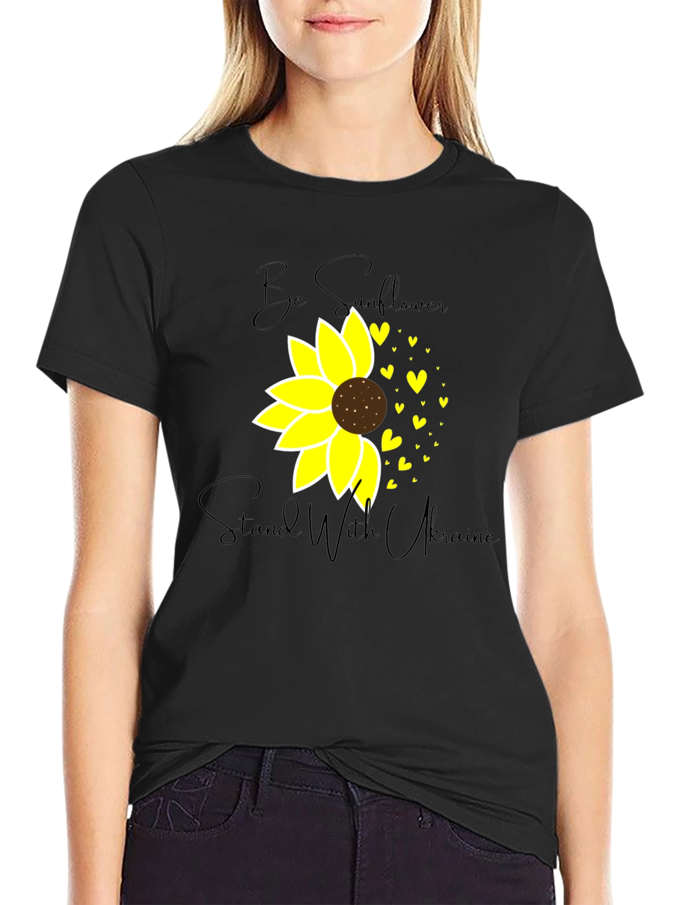Stand with Ukraine Sunflower T-Shirt