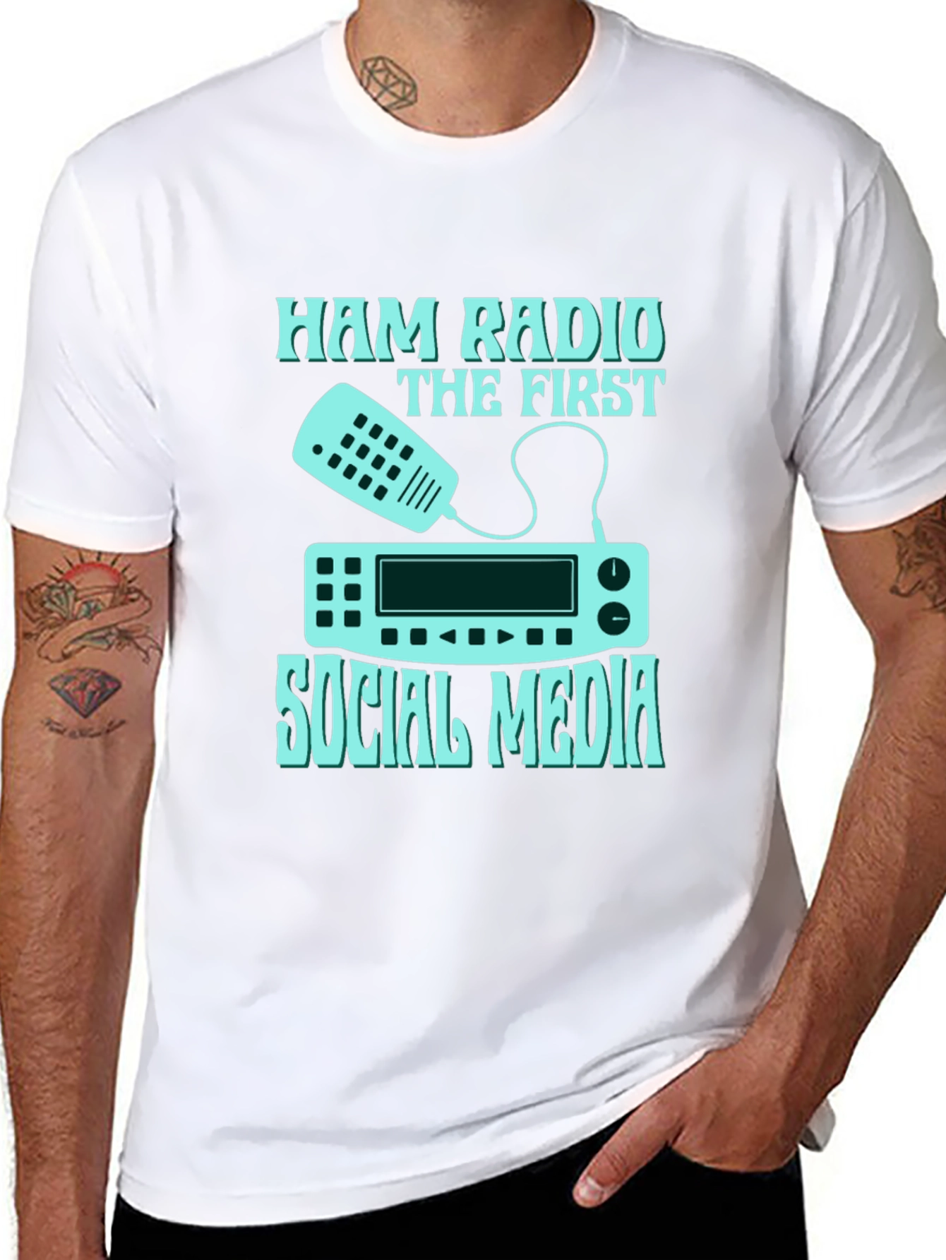 Ham Radio Social Media T-Shirt