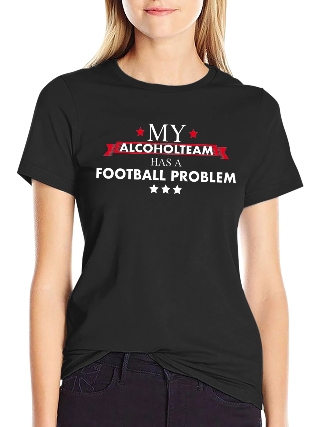My Alcohol Team Football Problem Graphic T-Shirt