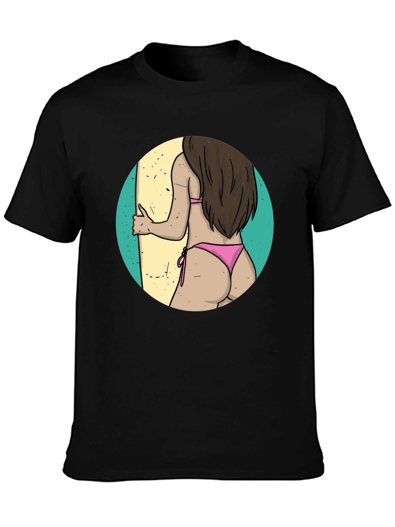Surfs Up Graphic Tee - Black T-Shirt