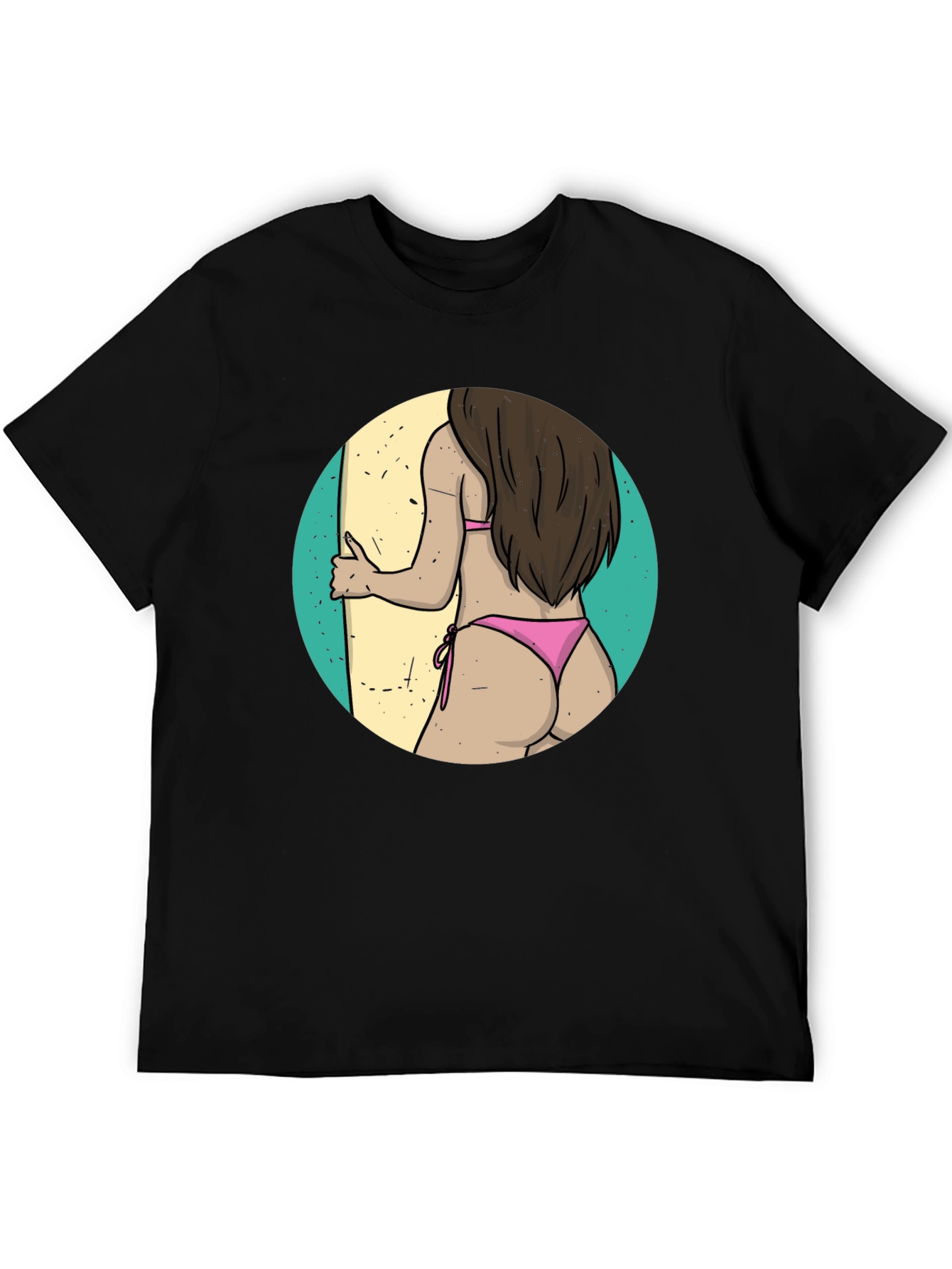 Surfs Up Graphic Tee - Black T-Shirt