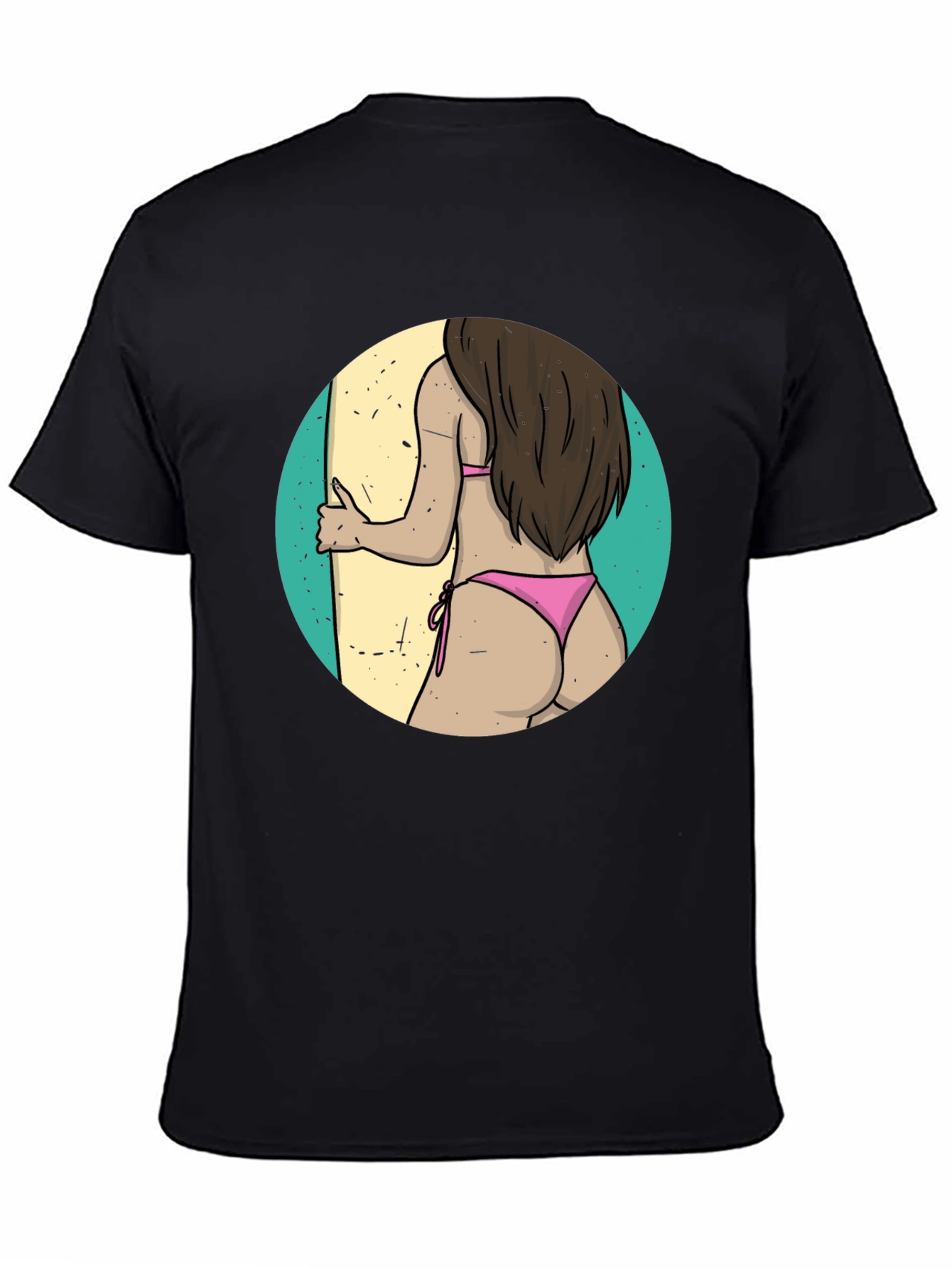 Surfs Up Graphic Tee - Black T-Shirt