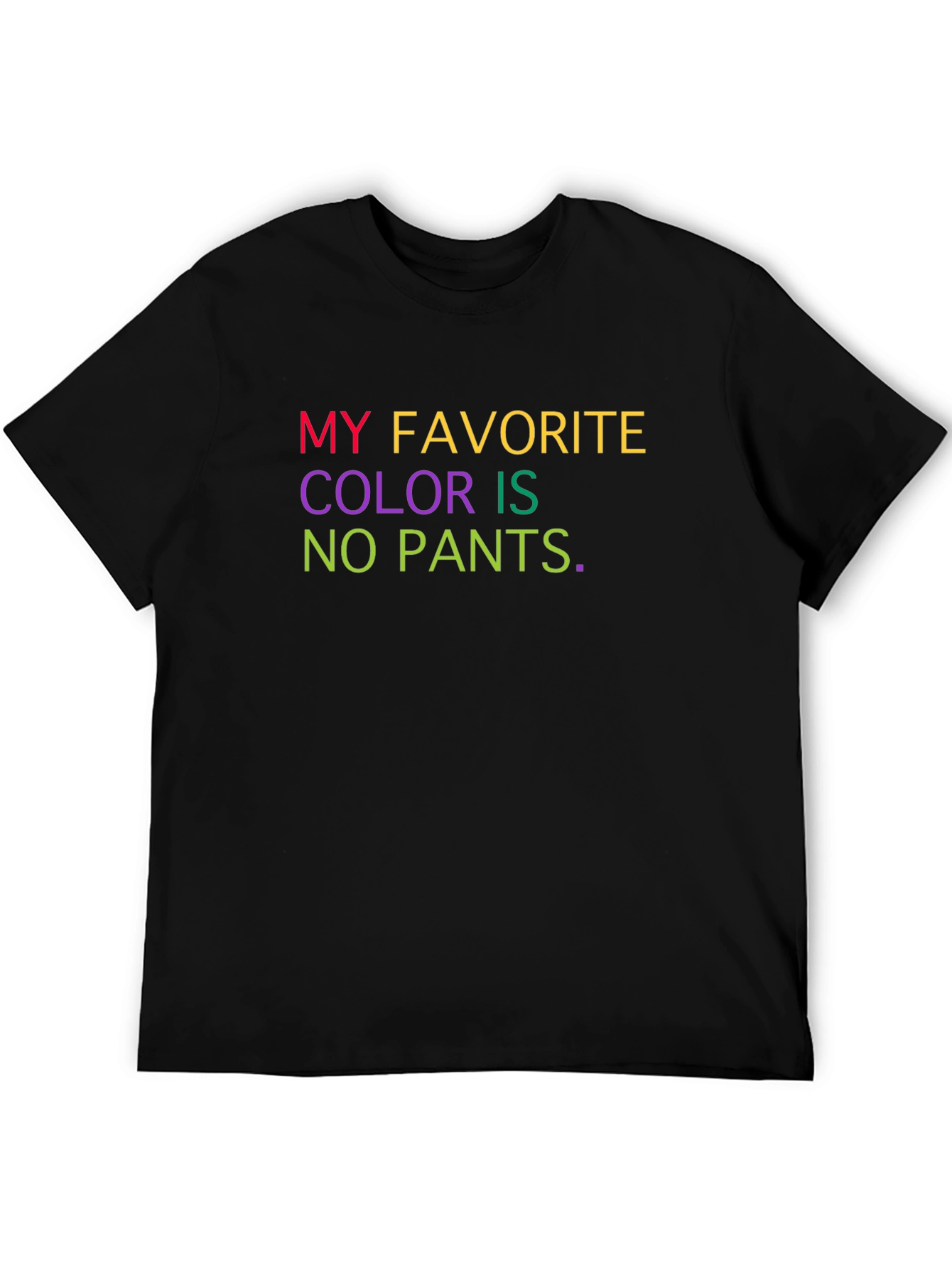 Humorous No Pants Graphic Tee
