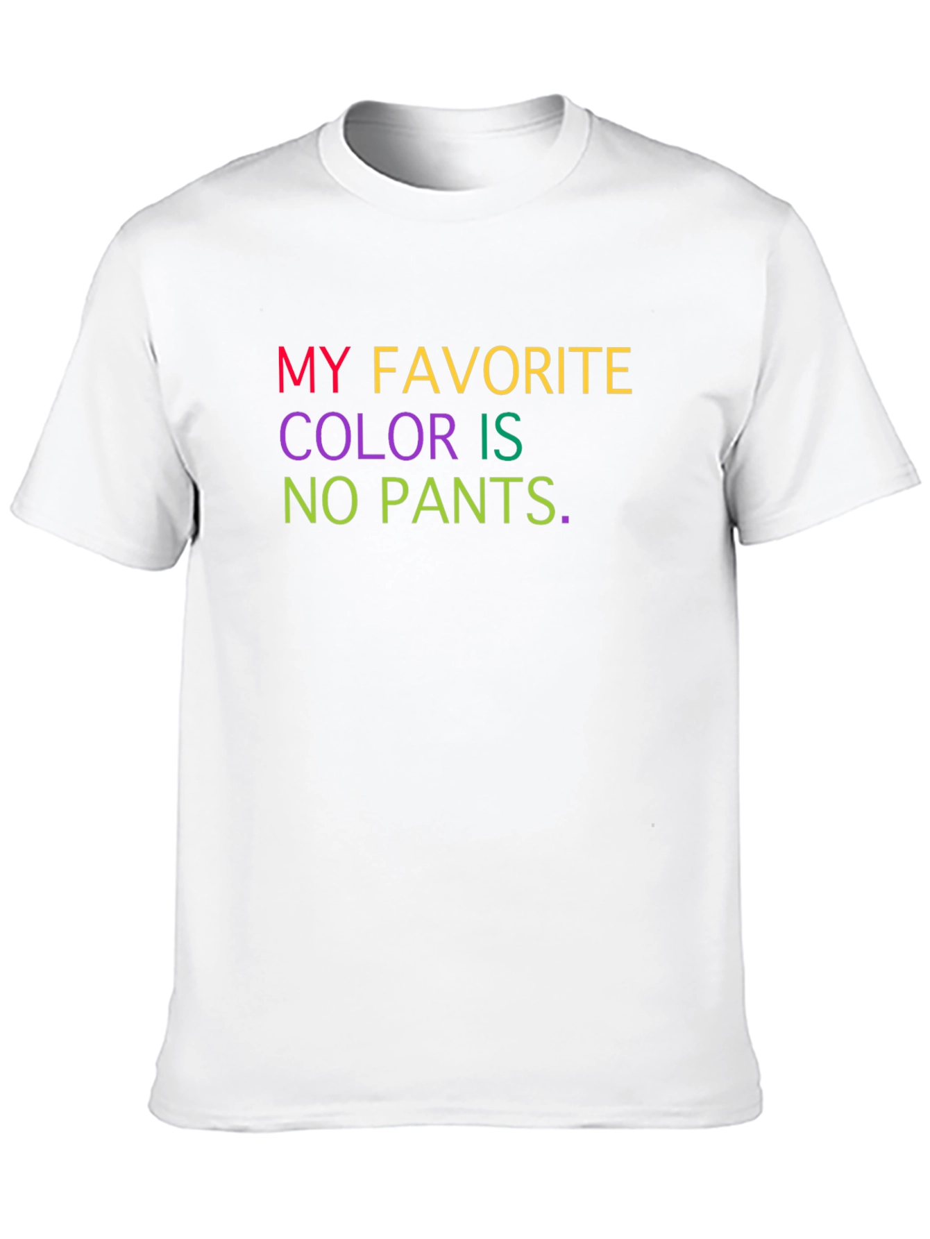Humorous No Pants Graphic Tee