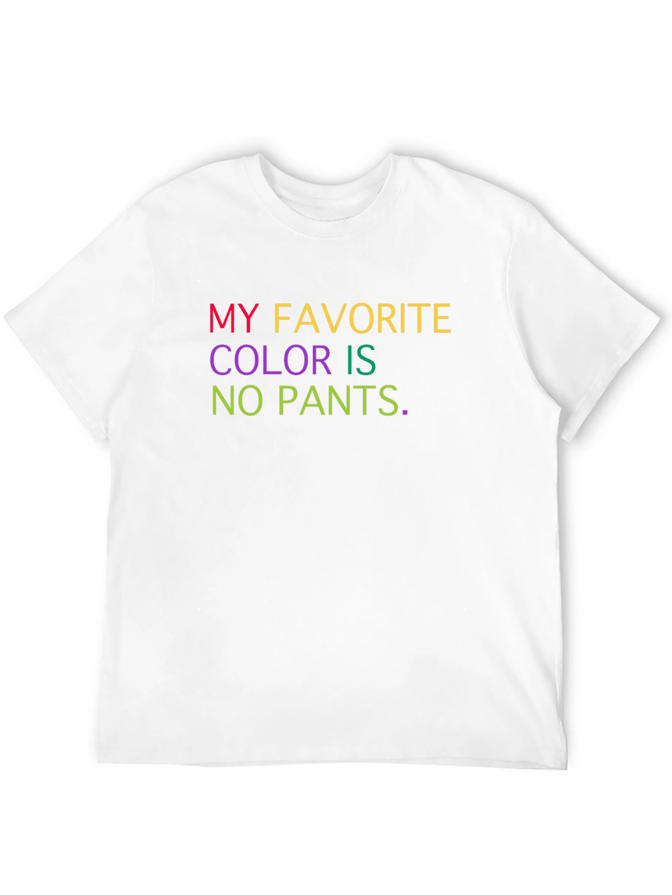 Humorous No Pants Graphic Tee