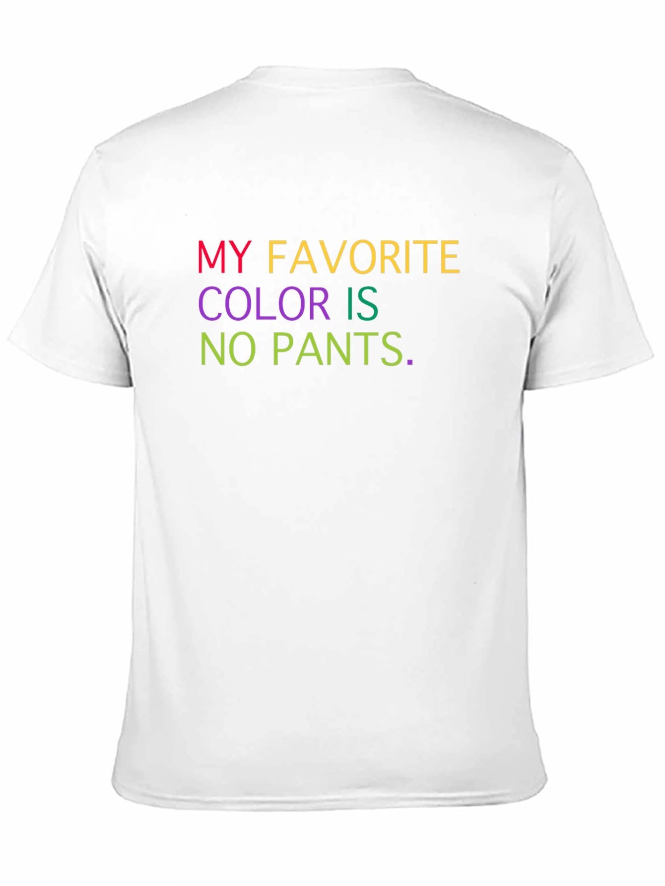 Humorous No Pants Graphic Tee