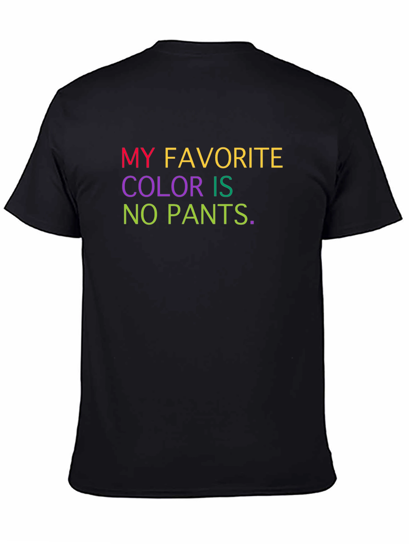 Humorous No Pants Graphic Tee