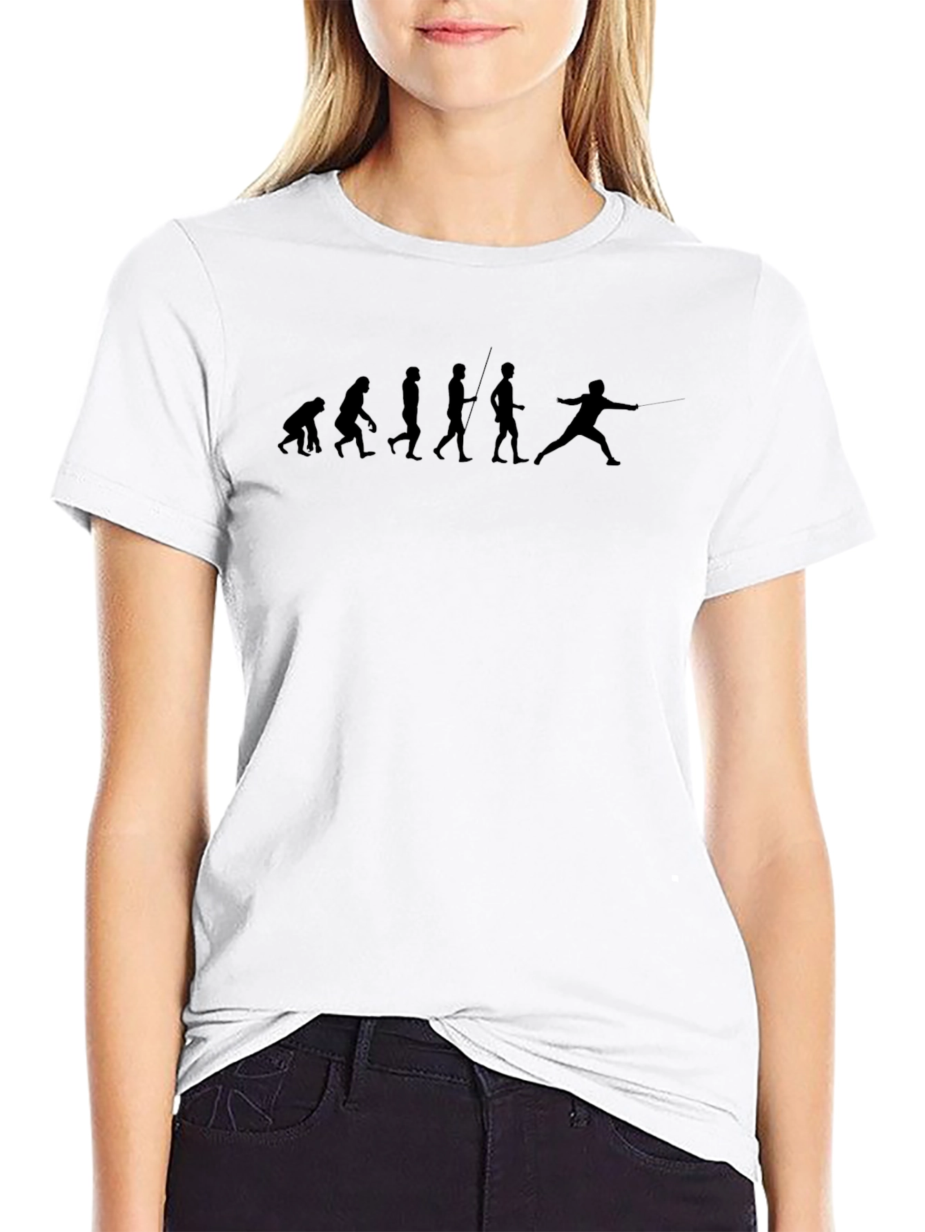 Evolution of Fencing Graphic T-Shirt