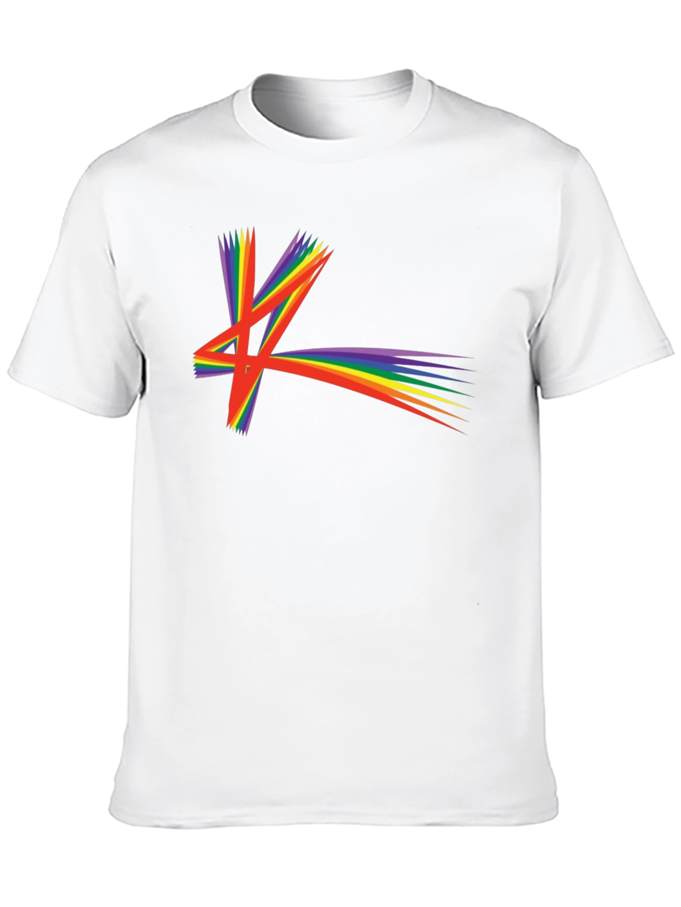 Rainbow Starburst Graphic T-Shirt