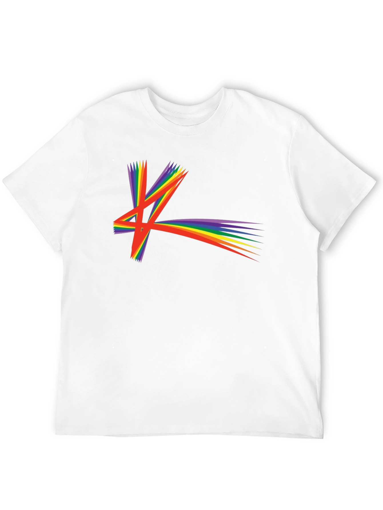 Rainbow Starburst Graphic T-Shirt