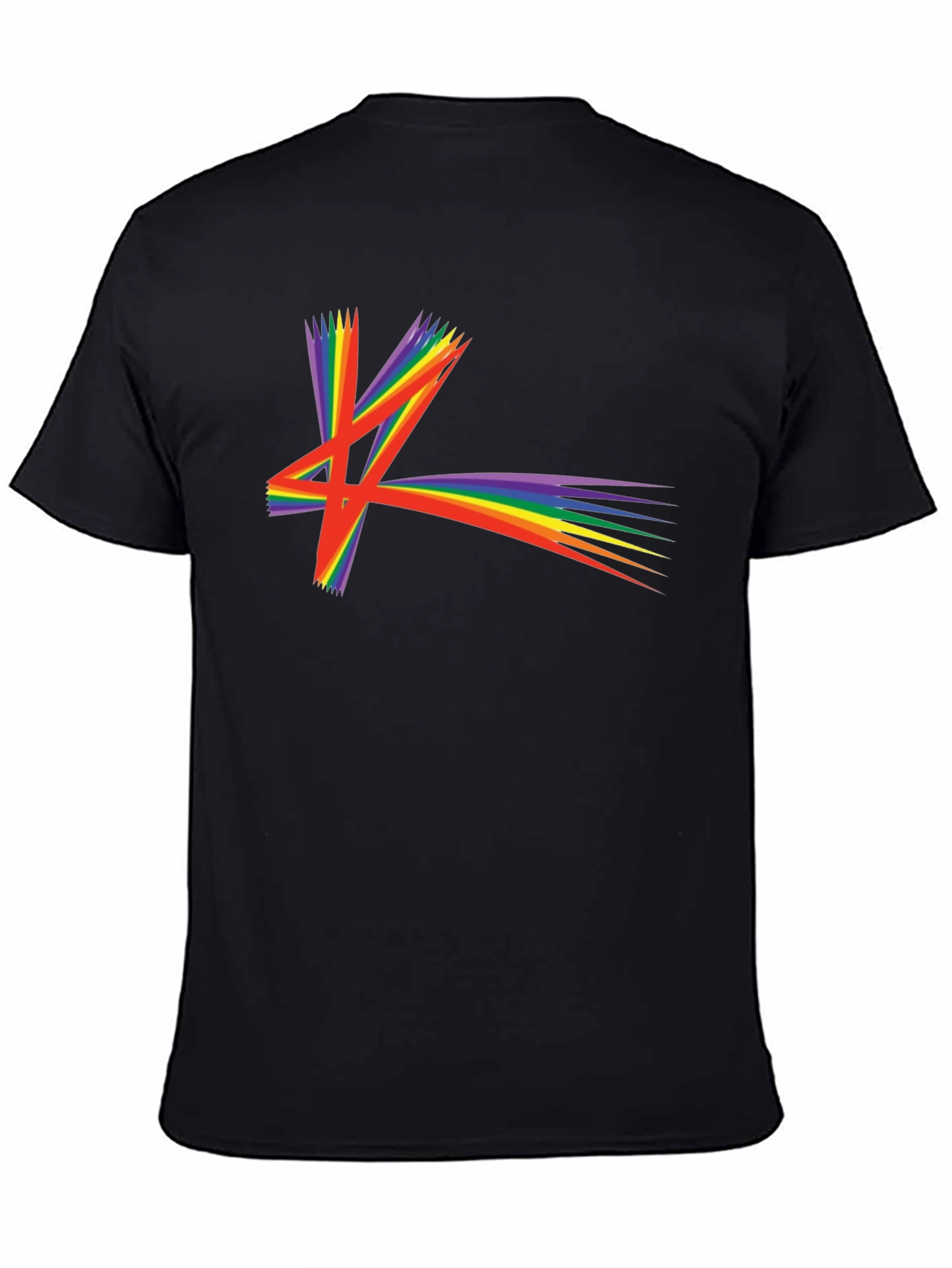 Rainbow Starburst Graphic T-Shirt