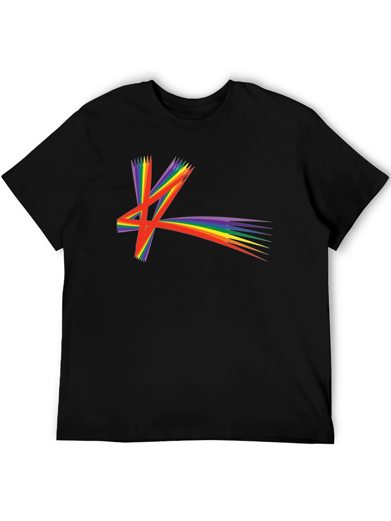 Rainbow Starburst Graphic T-Shirt