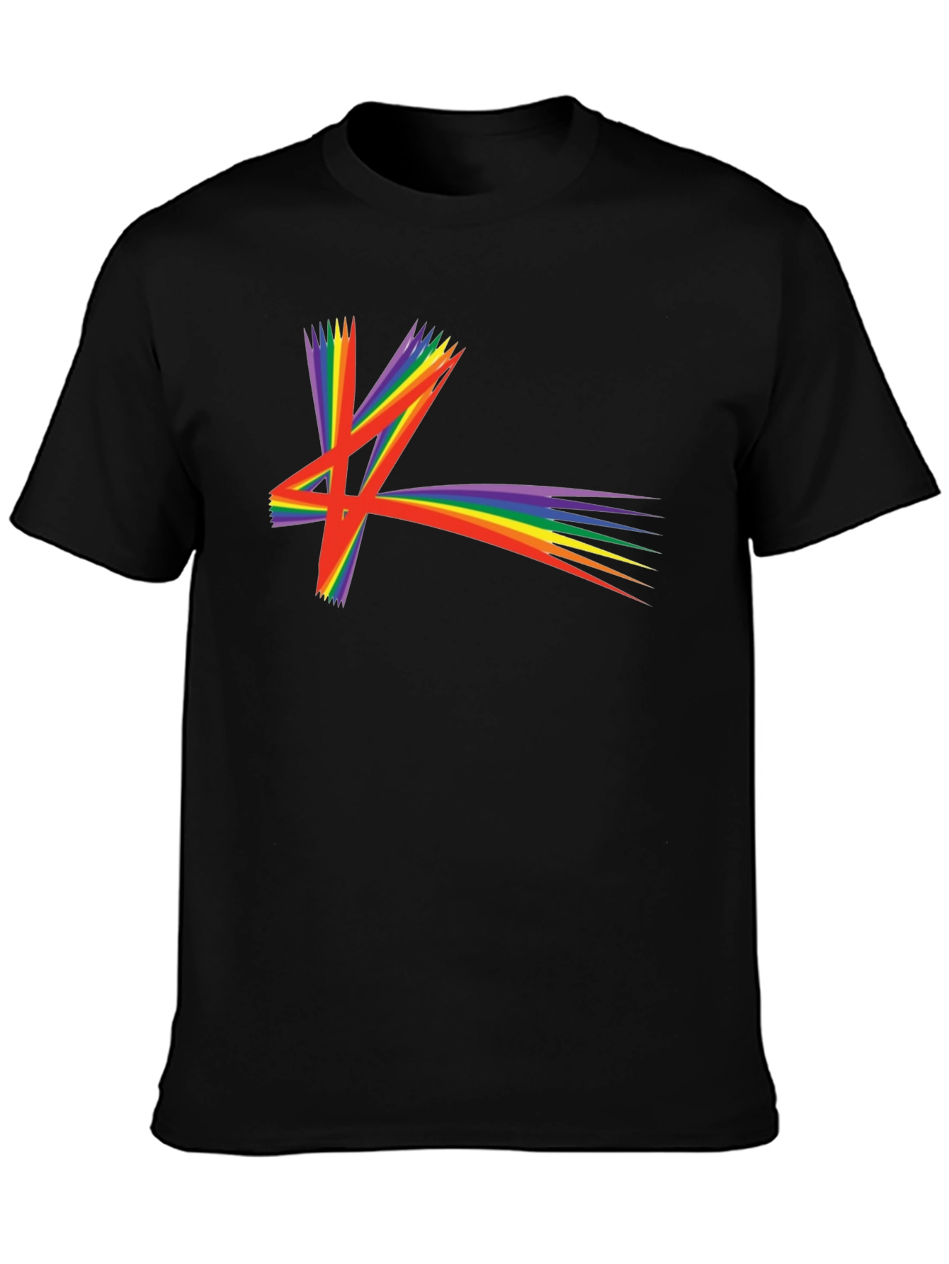 Rainbow Starburst Graphic T-Shirt