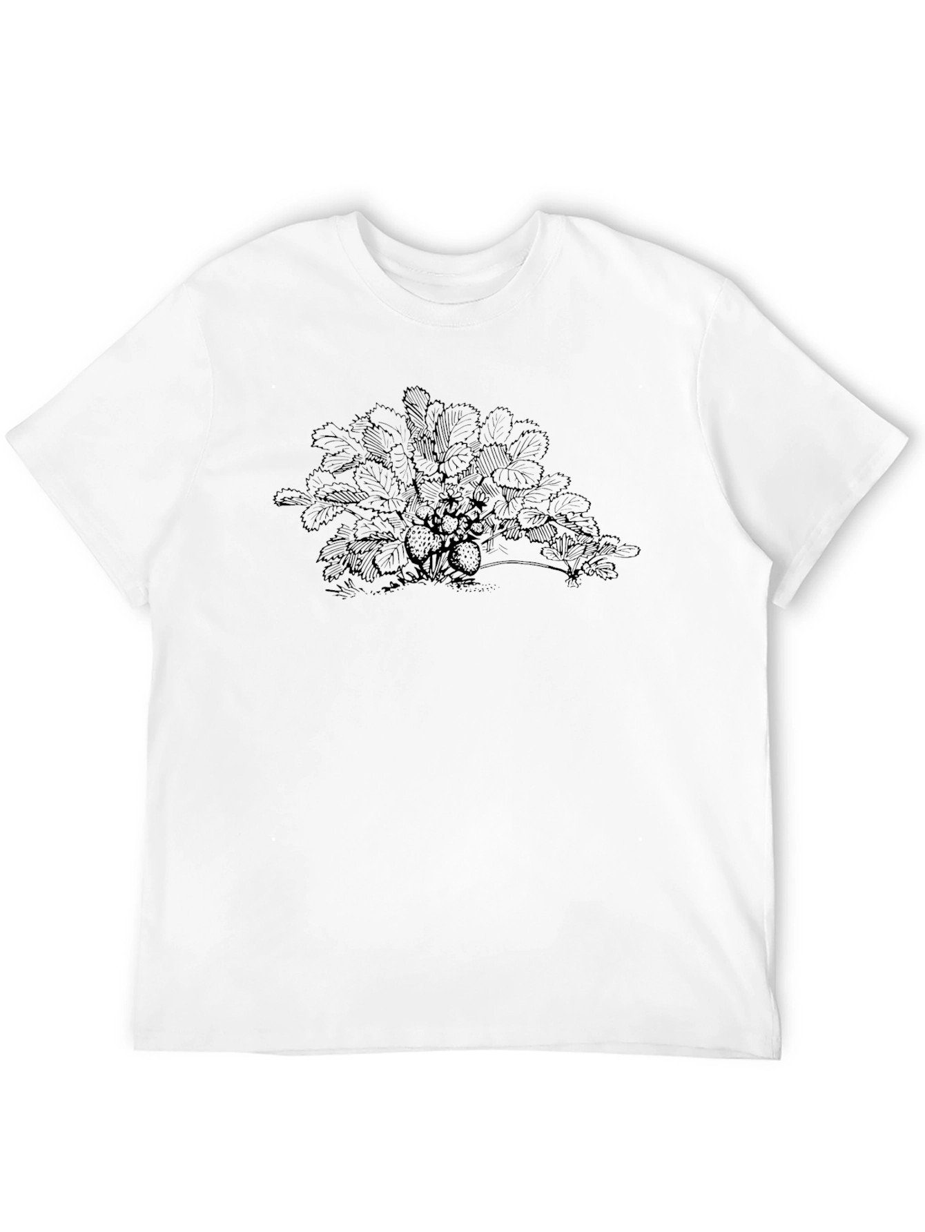 Strawberry Plant Graphic Print Tee
