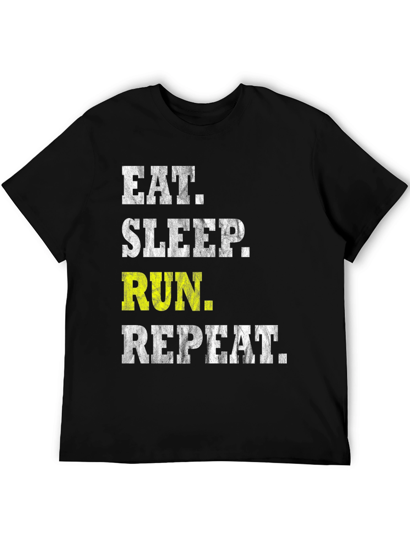 Eat Sleep Run Repeat T-Shirt - Running Motivation Tee