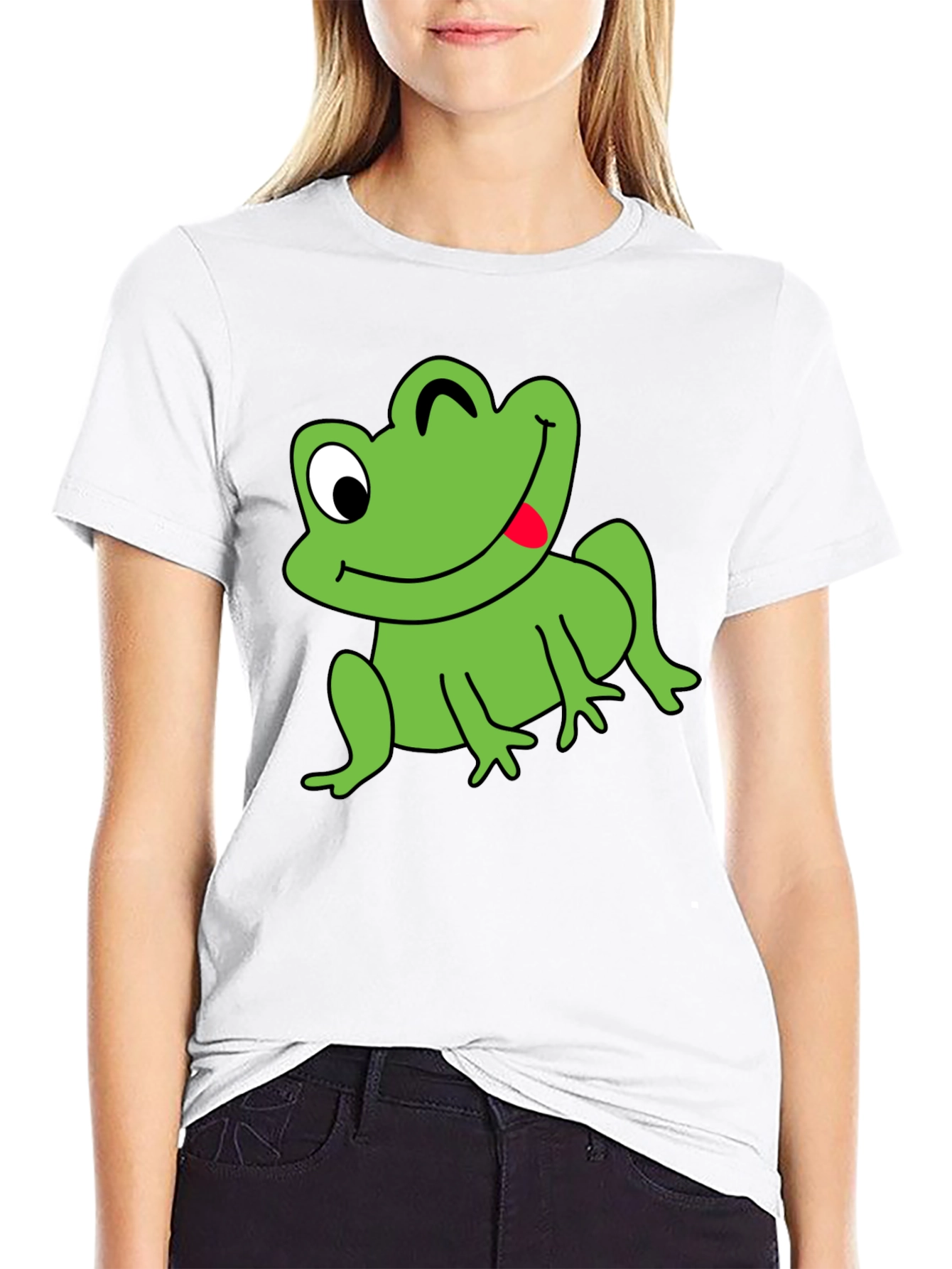 Funny Frog Graphic Tee - Mens Black T-Shirt