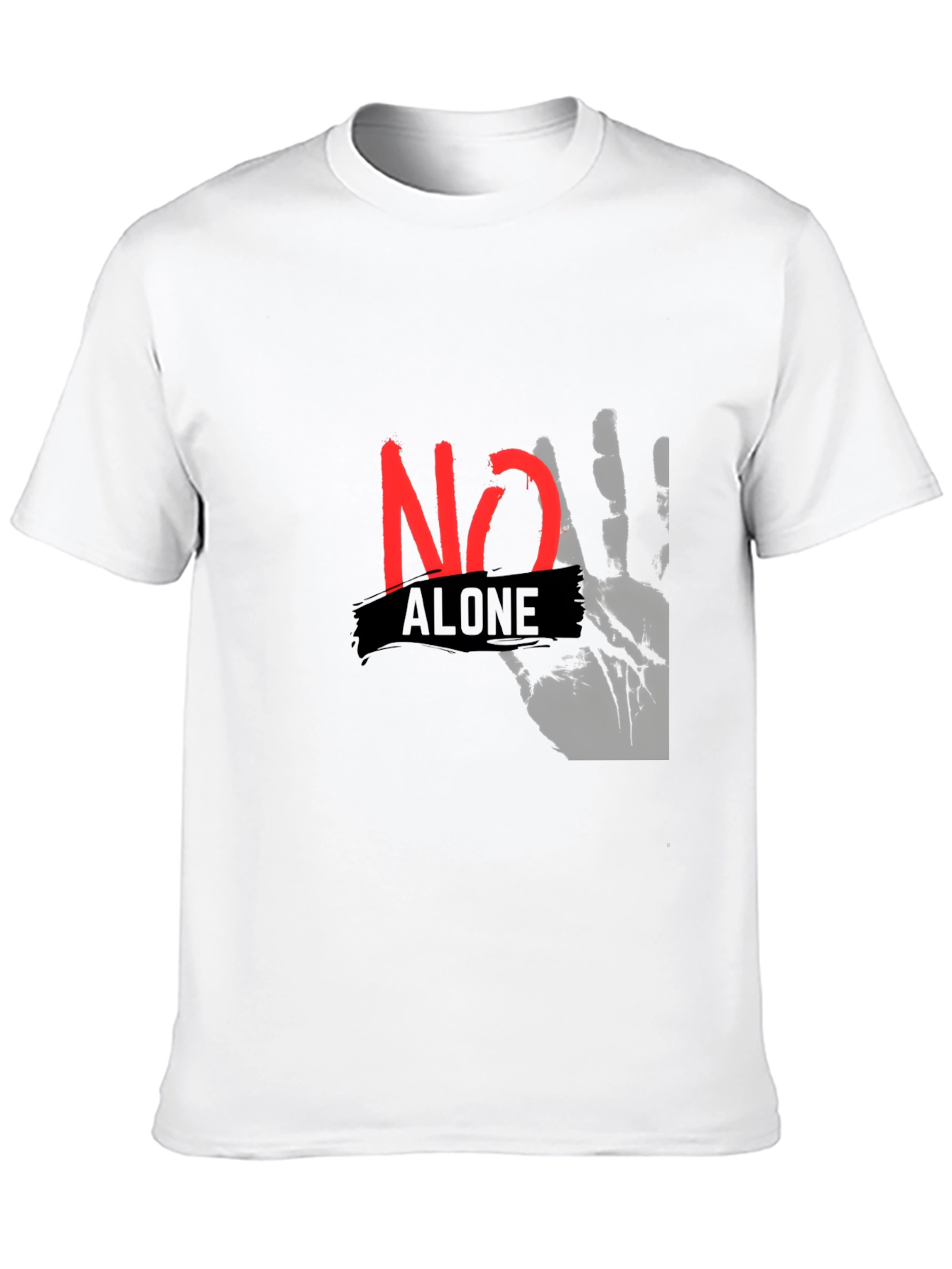 No Alone Graphic Tee - Empowering T-Shirt