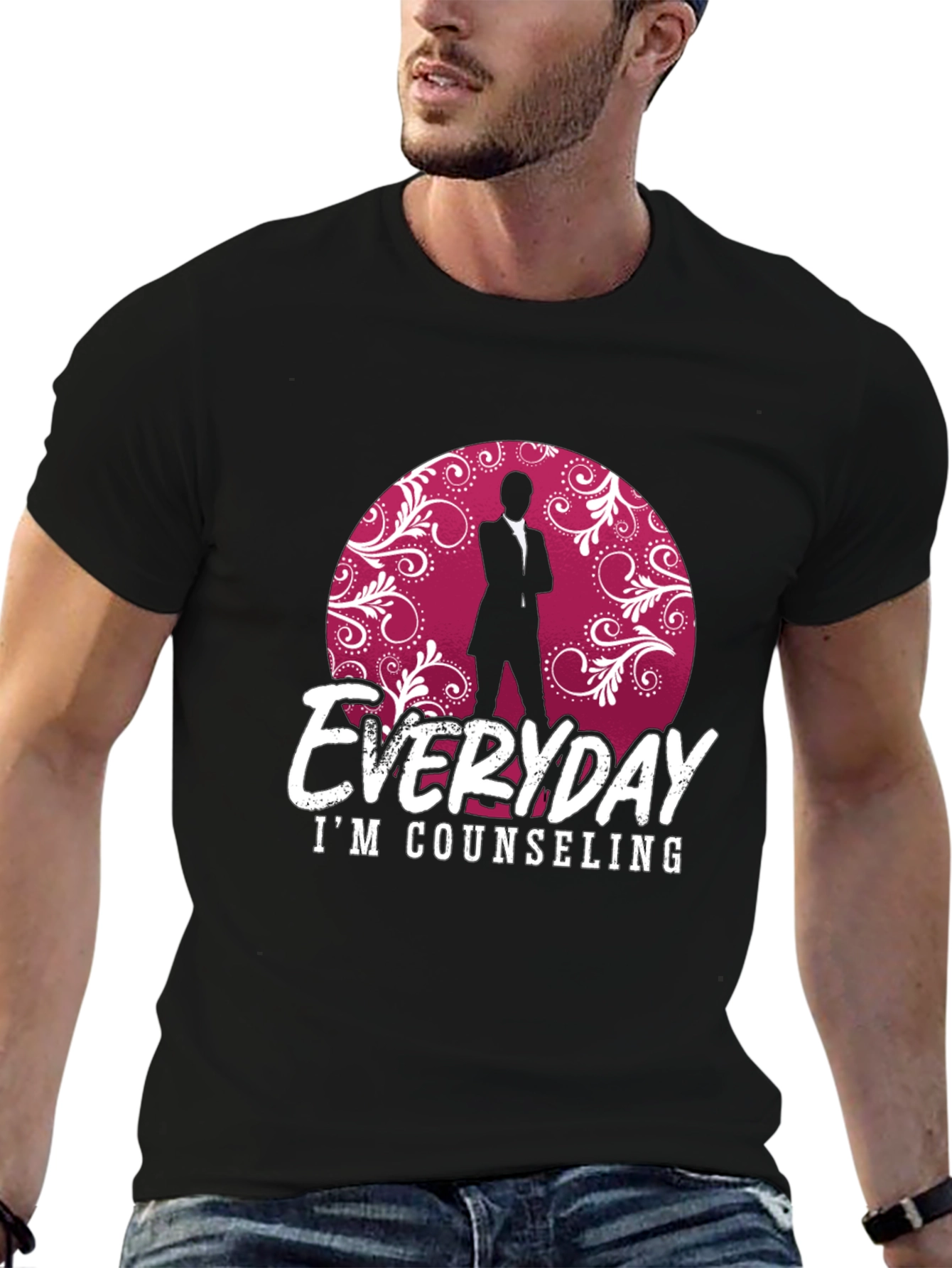 Everyday Im Counseling Black T-Shirt