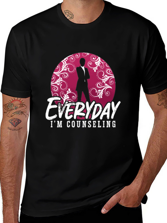 Everyday Im Counseling Black T-Shirt