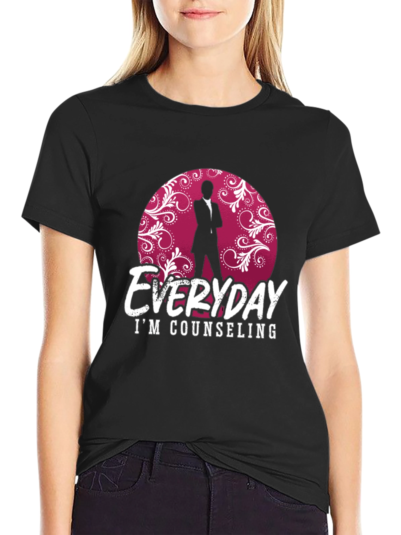 Everyday Im Counseling Black T-Shirt