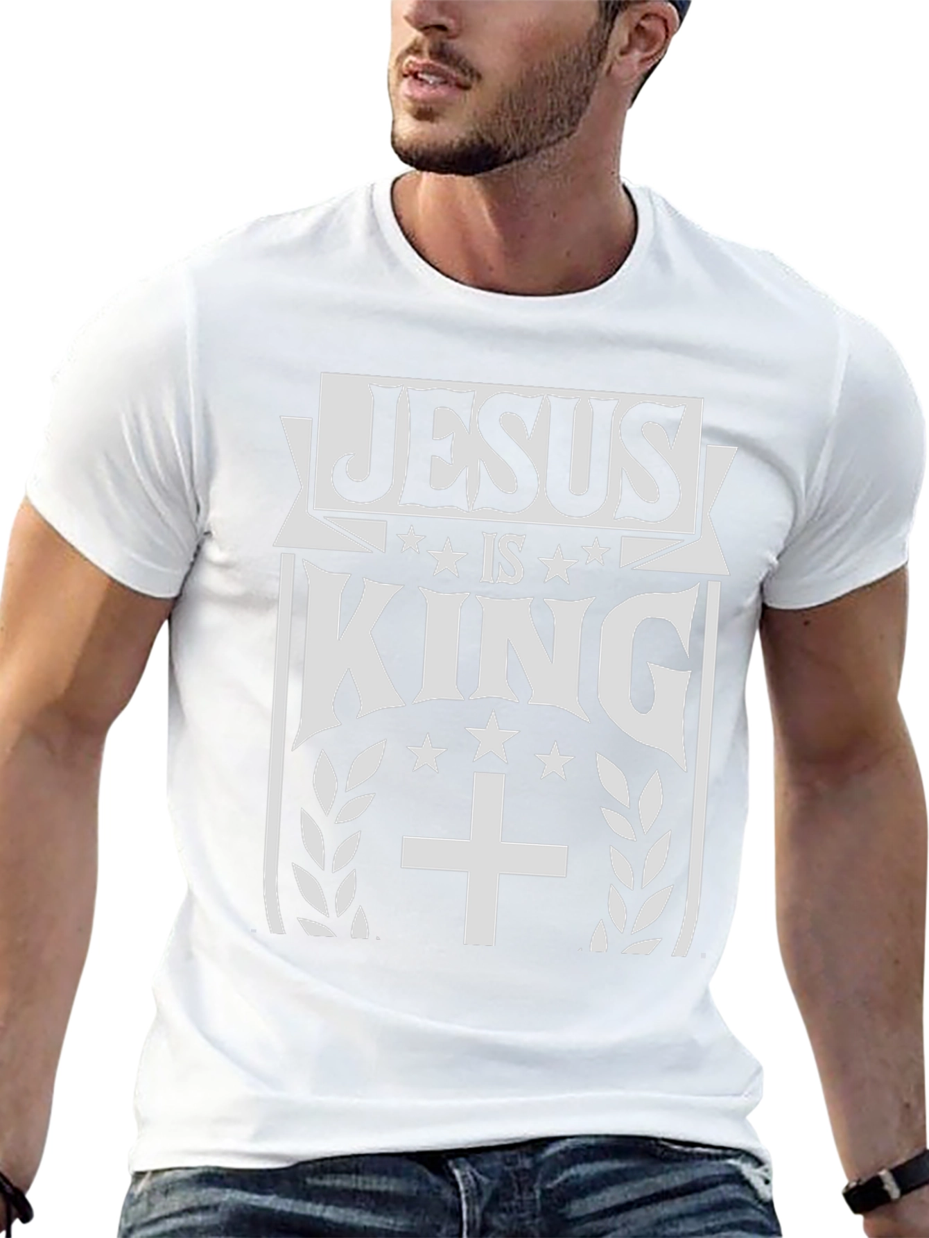 Jesus Is King Graphic Tee - Christian Apparel