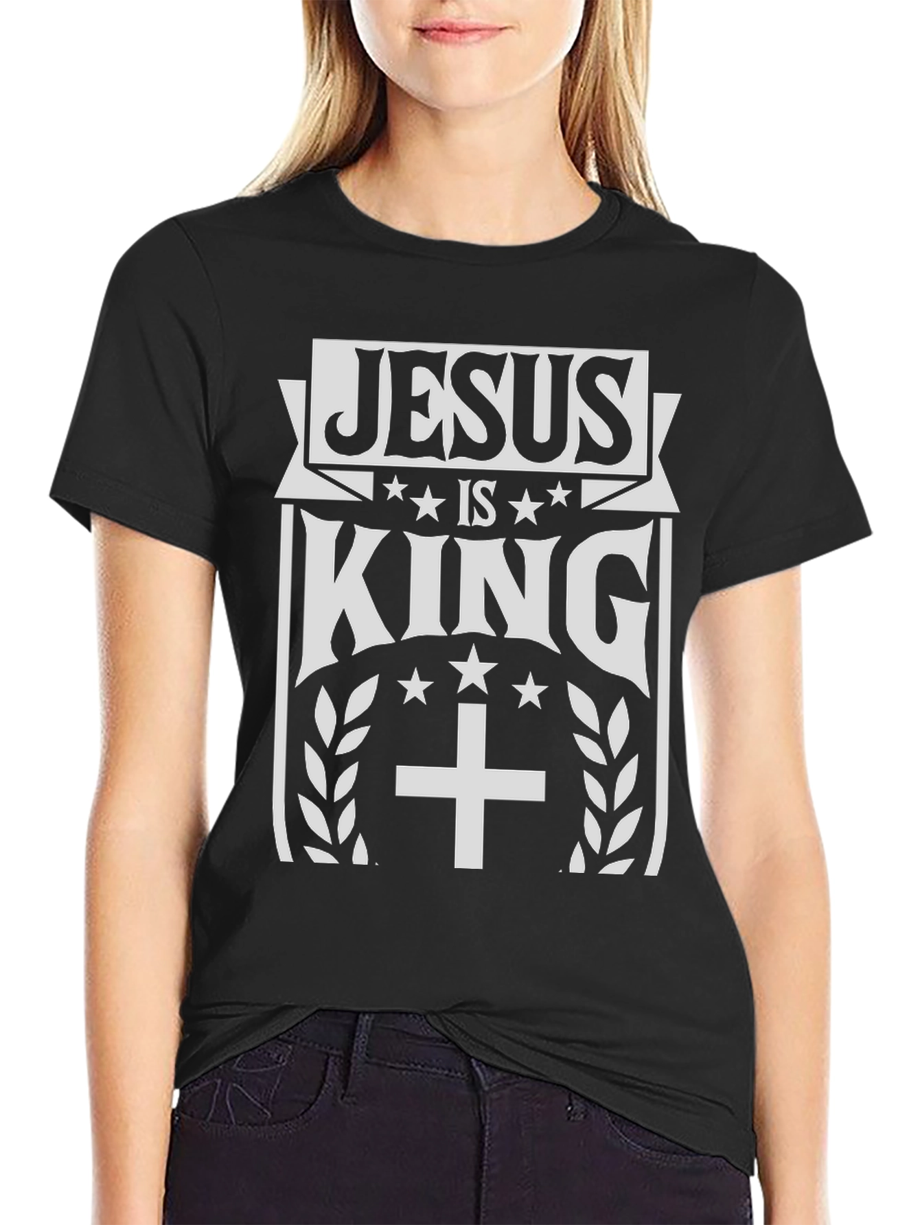 Jesus Is King Graphic Tee - Christian Apparel