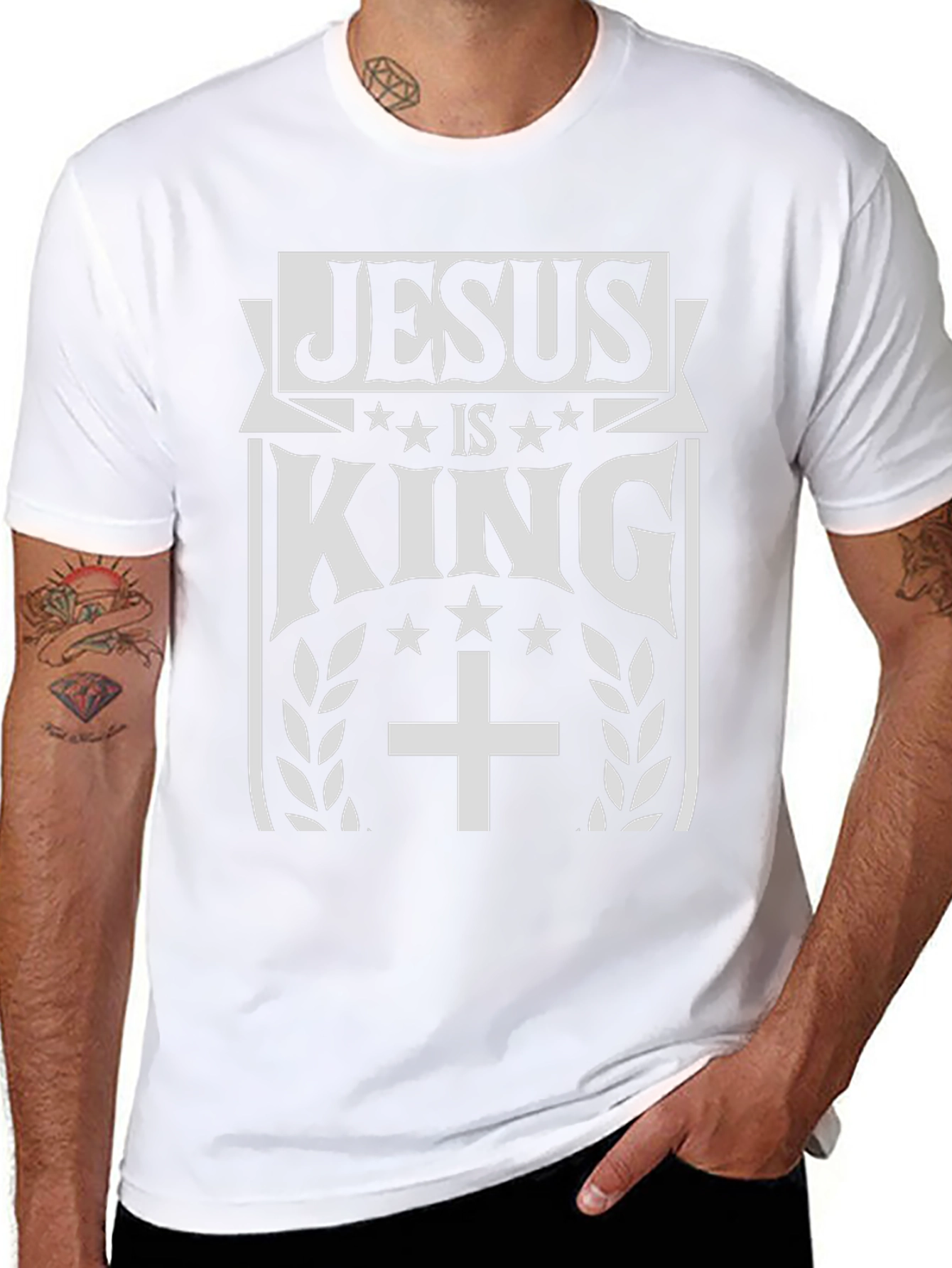 Jesus Is King Graphic Tee - Christian Apparel