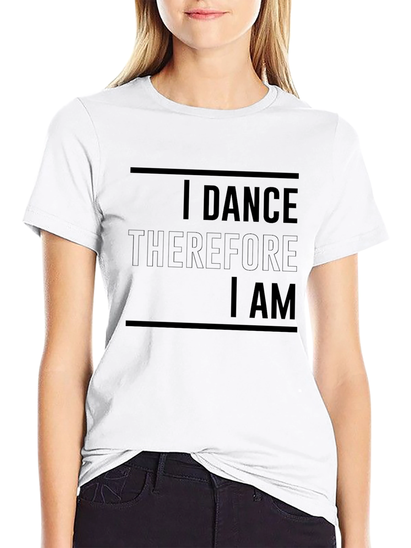 I Dance Therefore I Am Black T-Shirt
