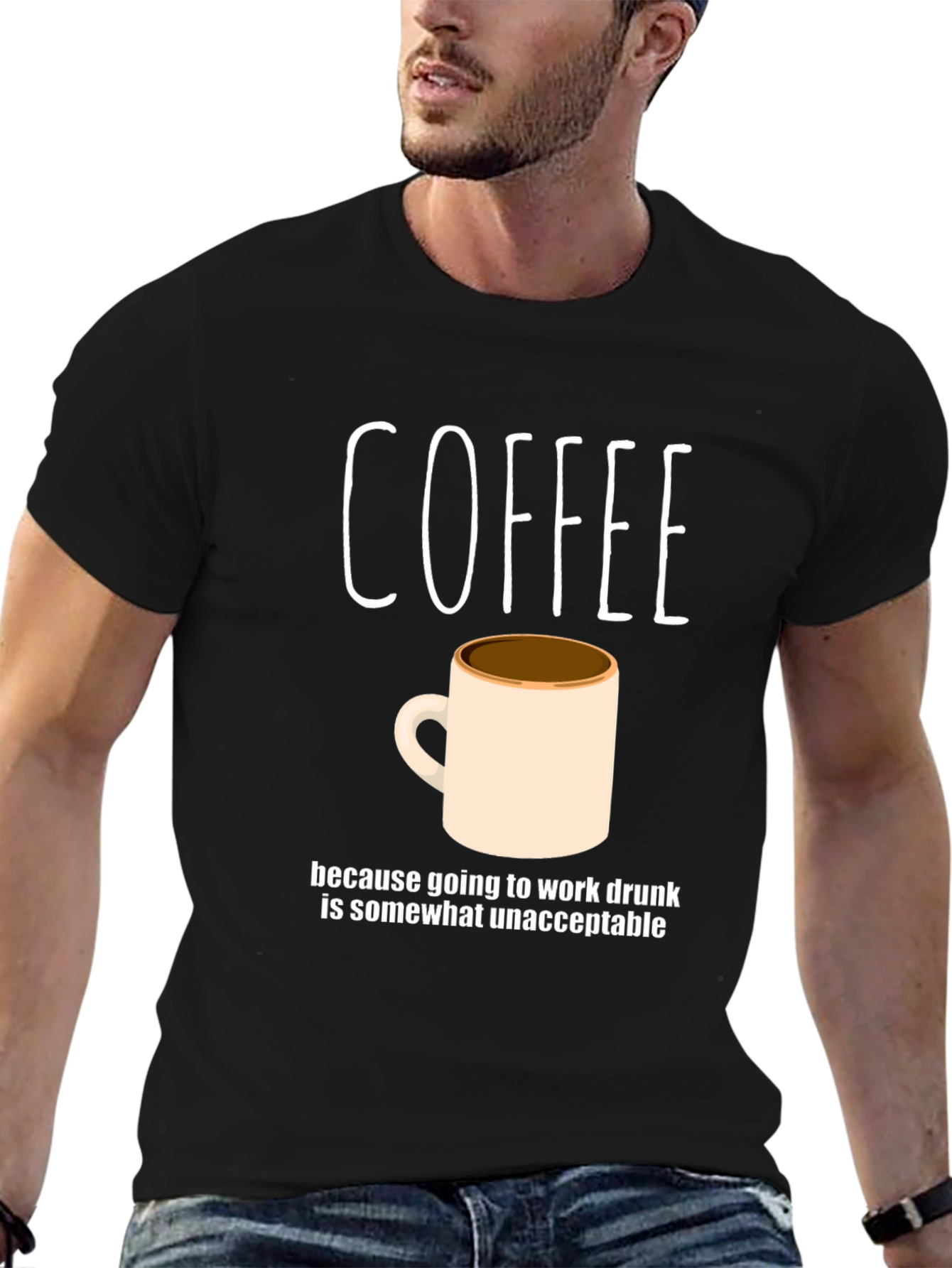 Coffee Because Work Drunk T-Shirt