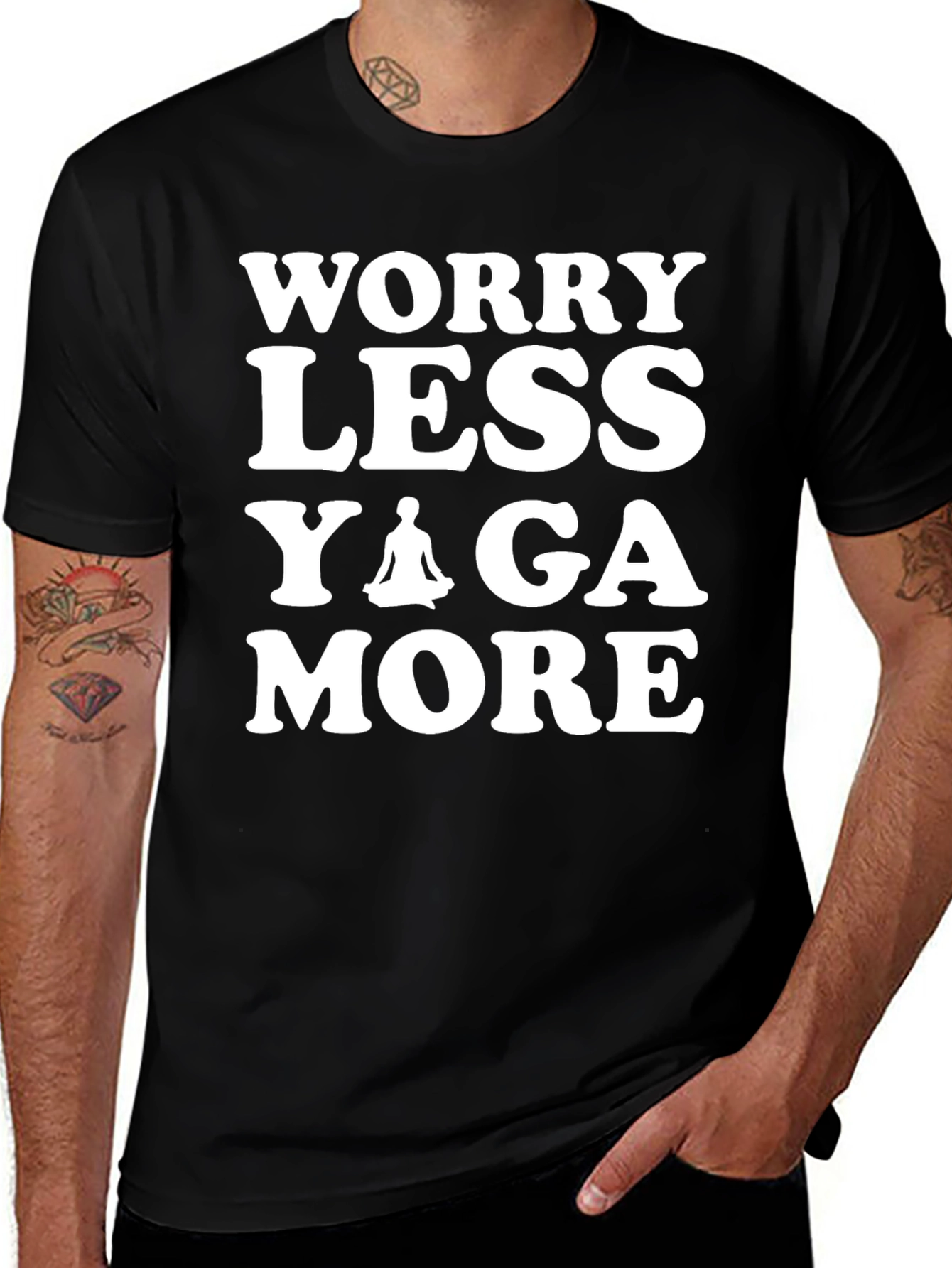 Worry Less Yoga More Graphic T-Shirt
